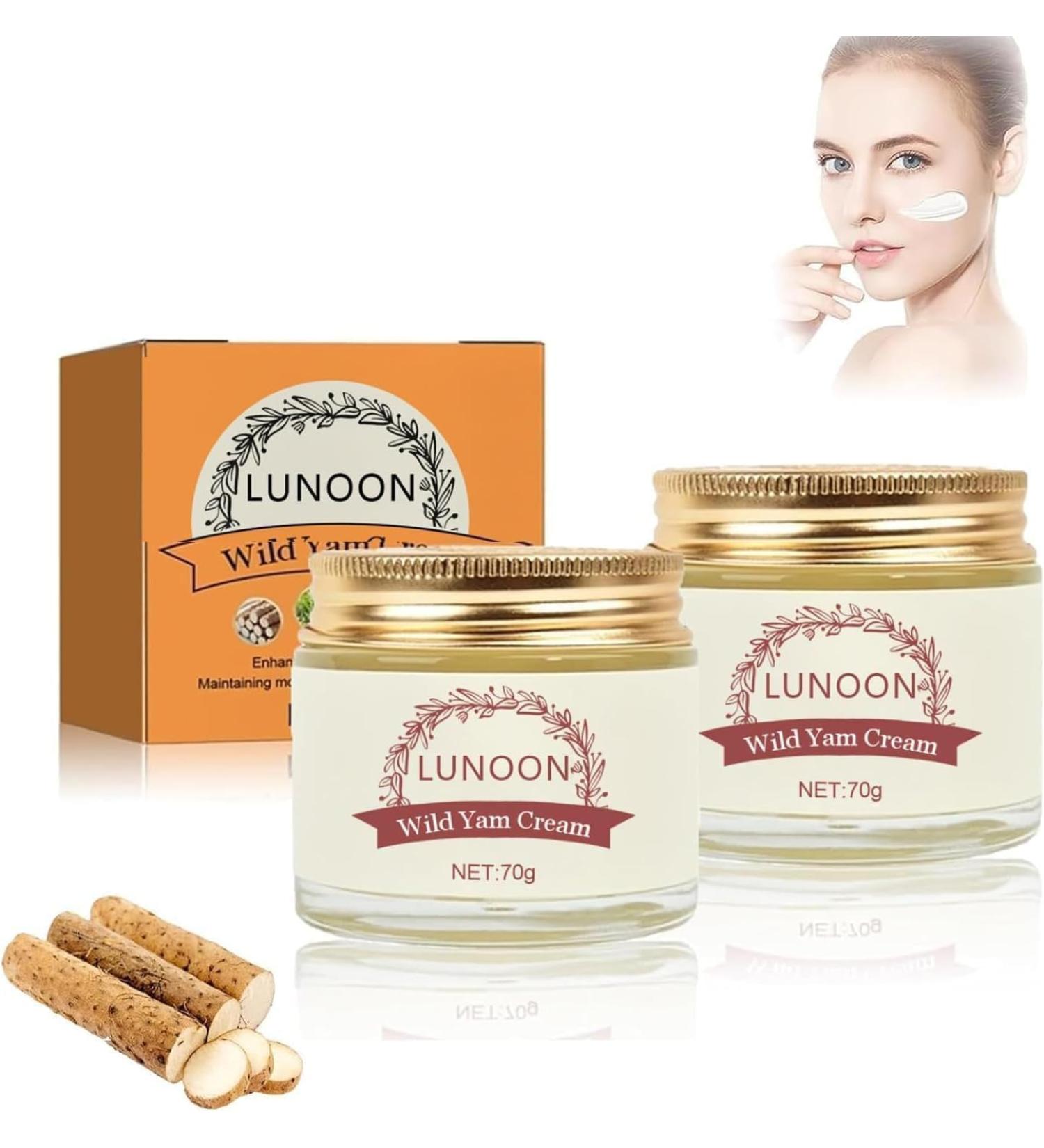 YOECO 2pcs Organic Yam Face Cream - Moisturizing & Cleansing Facial Skin | International Shipping - Buy Online on GoSupps.com