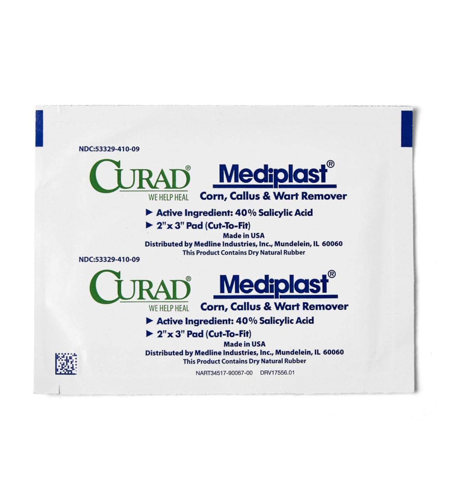 Curad Mediplast Corn Callus & Wart Remover - 2 Pads - Buy Online on GoSupps.com