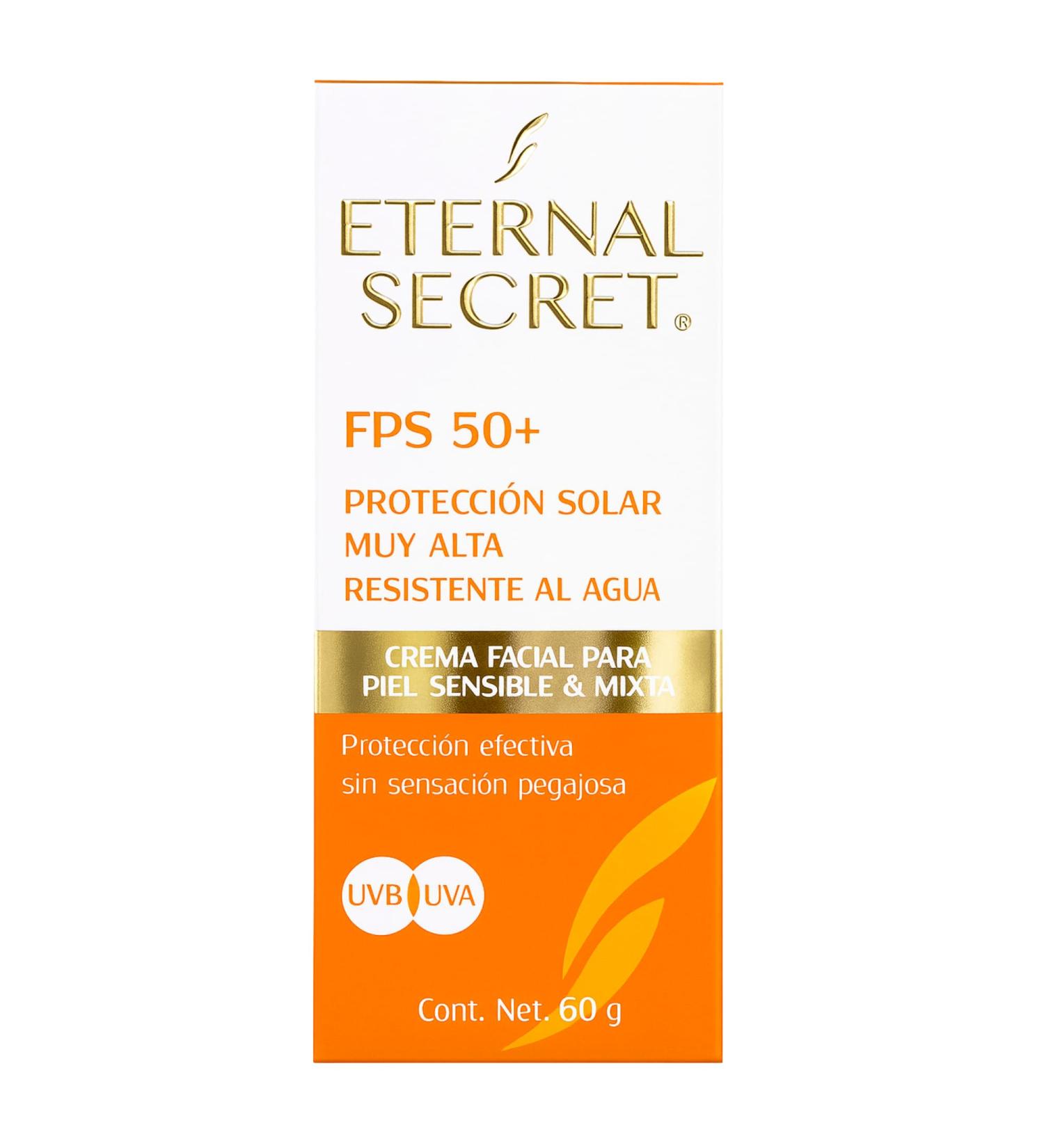 Eternal Secret High Protection Sunscreen for Face - SPF 50+ Water-resistant Non-Sticky Texture 2.12 oz - Bloqueador Facial/Corporal Eternal Secret FPS 50+ 2.12 oz - Buy Online on GoSupps.com