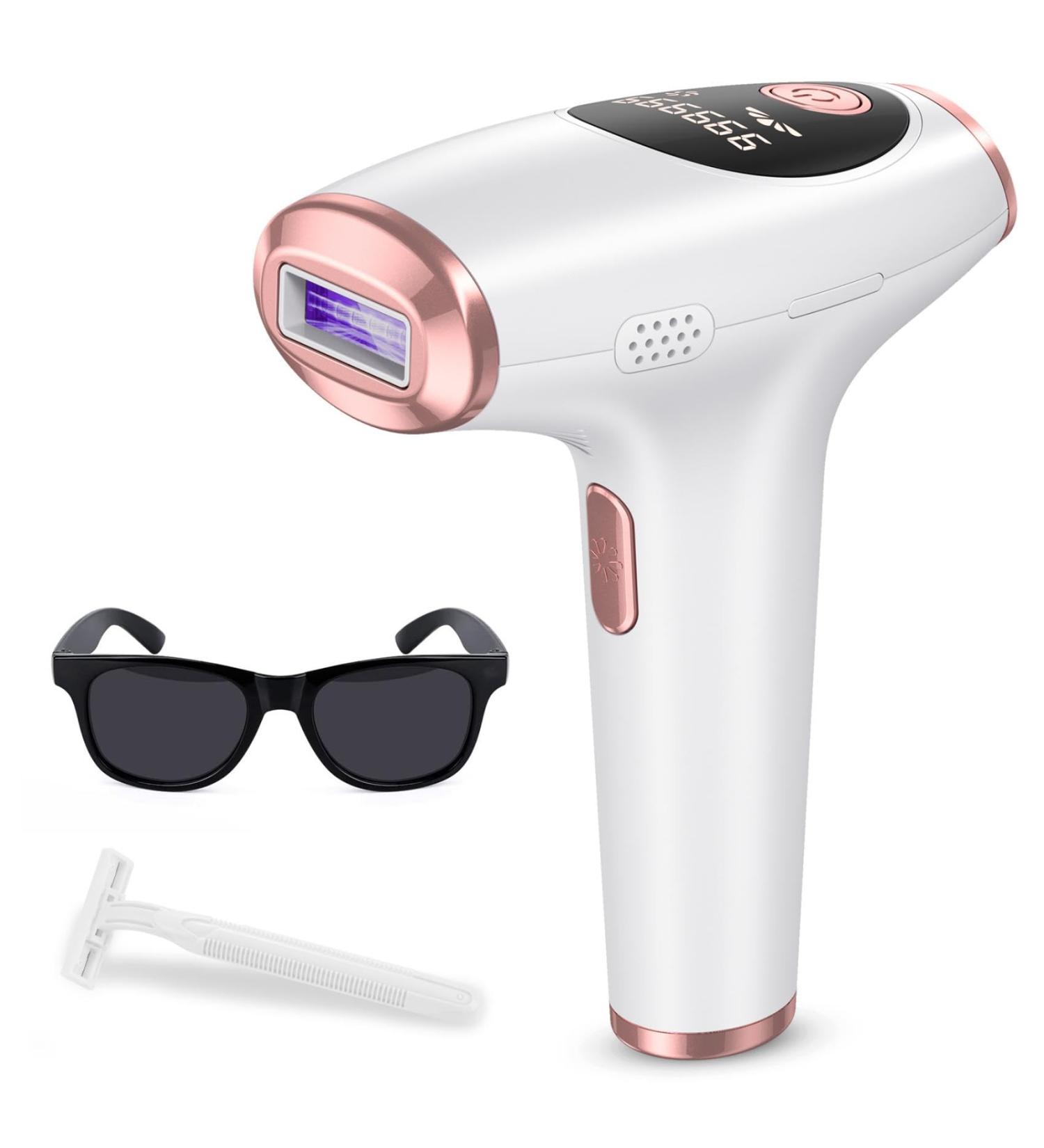 Permanent IPL Laser Hair Removal for Women & Men - At-Home Painless 999 999 Flashes for Armpits Back Legs Arms Face & Bikini Line - Buy Online on GoSupps.com