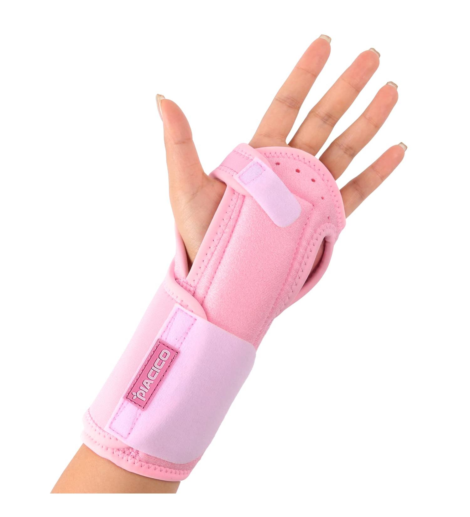 Night Sleep Wrist Support Brace | Adjustable Splint for Carpal Tunnel Relief, Wrist Pain, Sprains, Sports Injuries | Joint Instability | Fits Both Hands | Pink - Buy Online on GoSupps.com