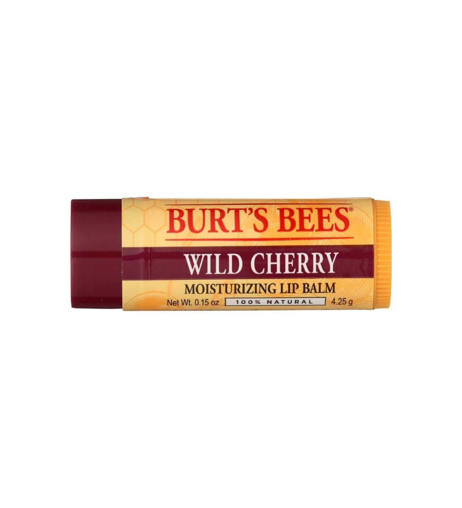 Burt's Bees Lip Balm Wild Cherry 0.15 Ounces each (Value Pack of 12)