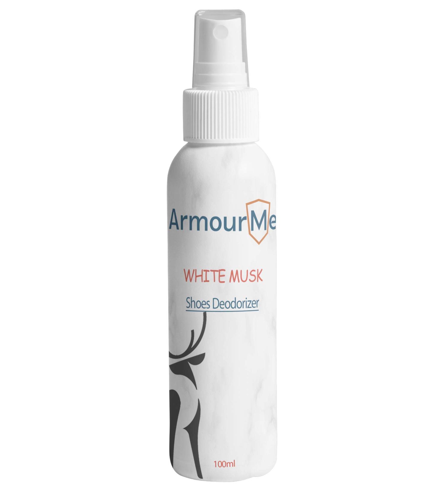ArmourMe Shoe Spray | Shoe Deodorizer | Shoe Spray Smell Eliminator for Shoes and Sandal | Men & Women Extra Strength Shoe Odor Eliminator | Socks Deodorize (White Musk) - Buy Online on GoSupps.com