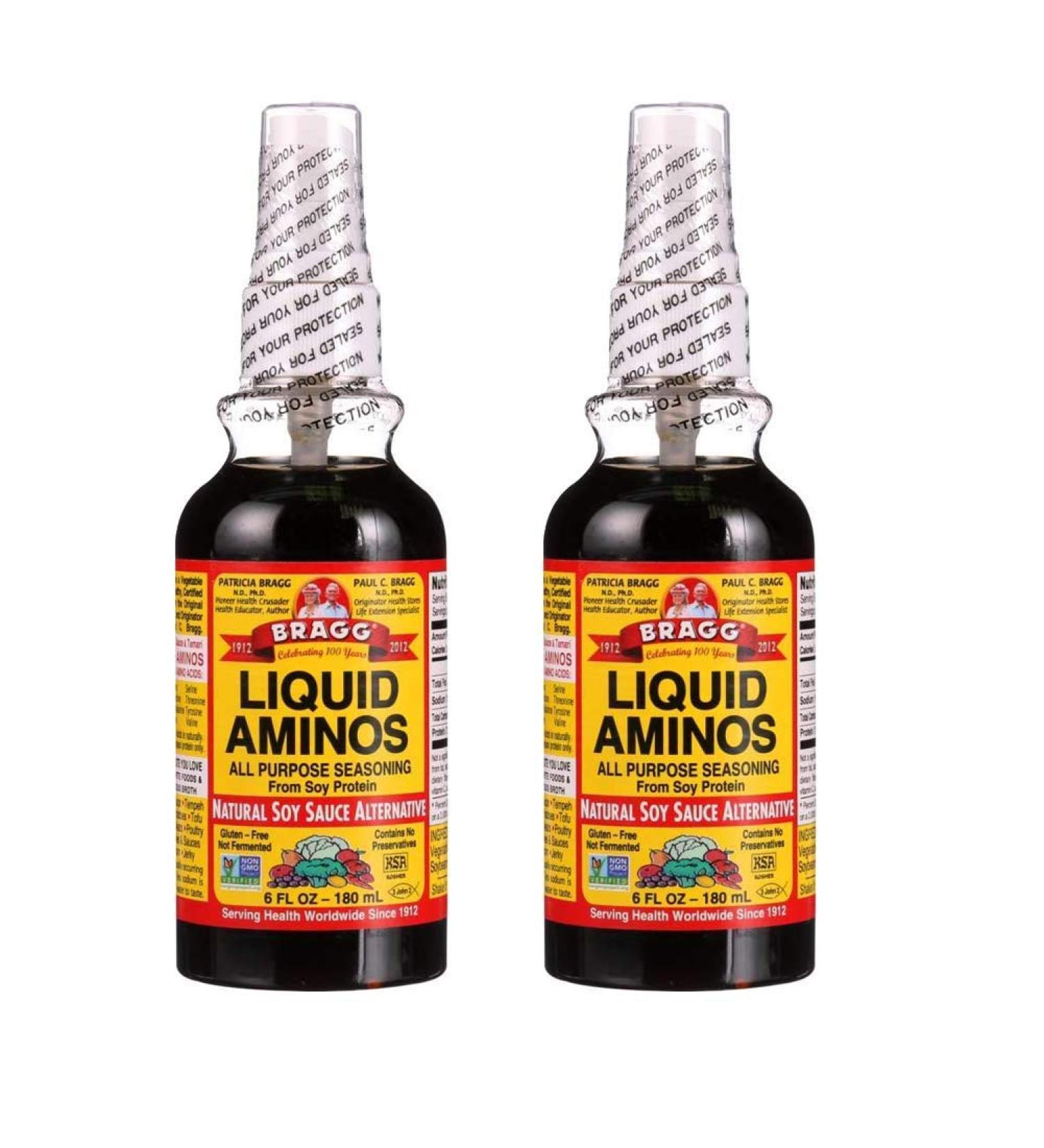Bragg Liquid Aminos Spray Bottle 6 oz - 2 Pack - Buy Online on GoSupps.com