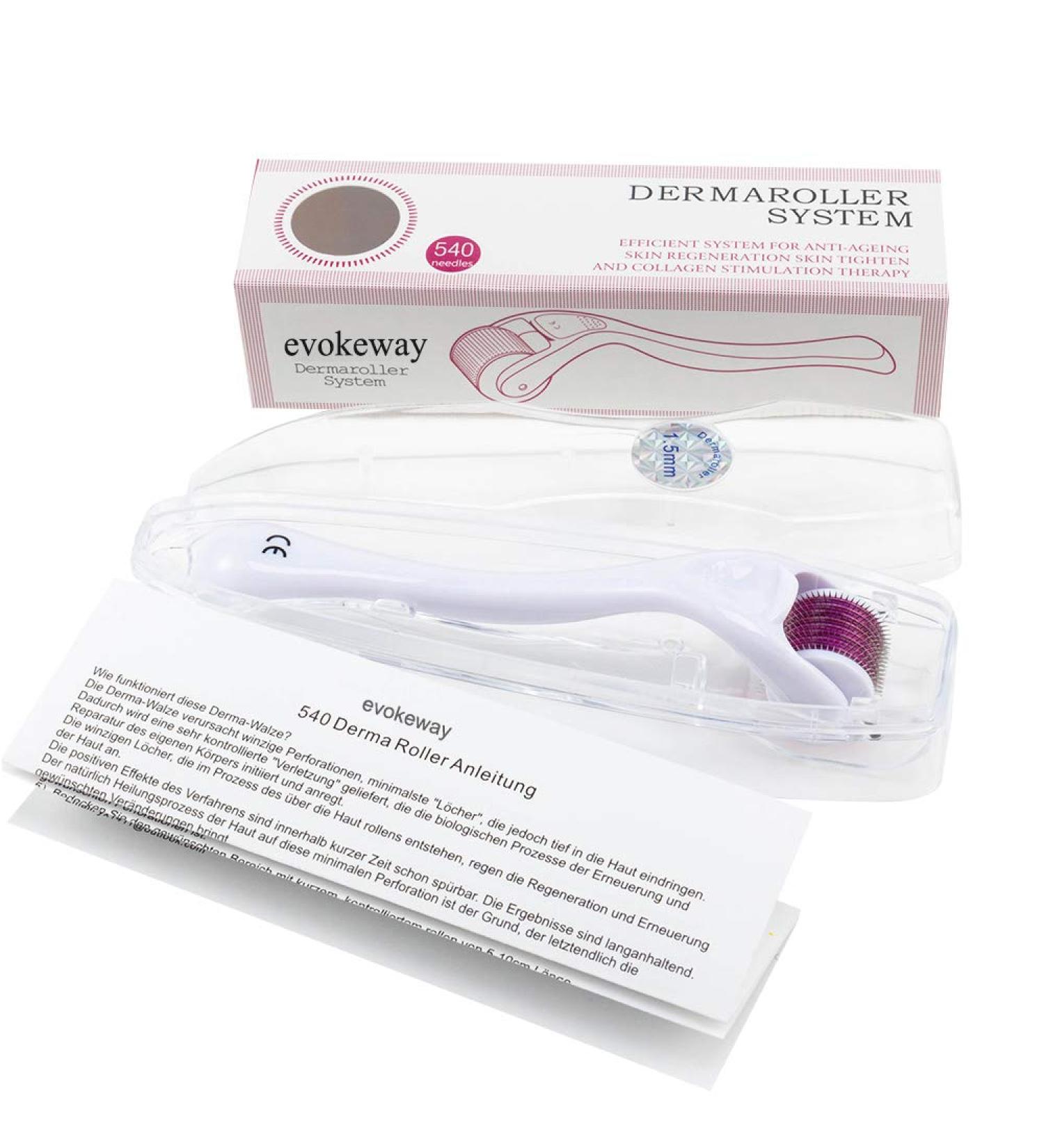 Derma Roller 1.5mm + Free Use Guide for Skin Treatment Effective for Acne Wrinkles Stretch Marks Hair Loss Scars and Hyp - Buy Online on GoSupps.com