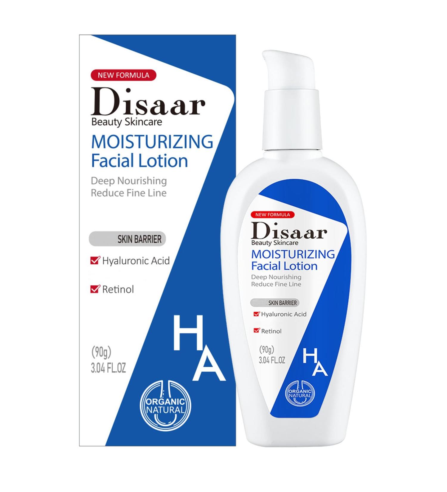 Moisturizing Facial Lotion with Hyaluronic Acid - Suitable For Dry Skin and Skin Types - Retinol to Deep Nourishing Reduce &Smooth Fine Line Reduce Pigmentation and Moisturising - Buy Online on GoSupps.com