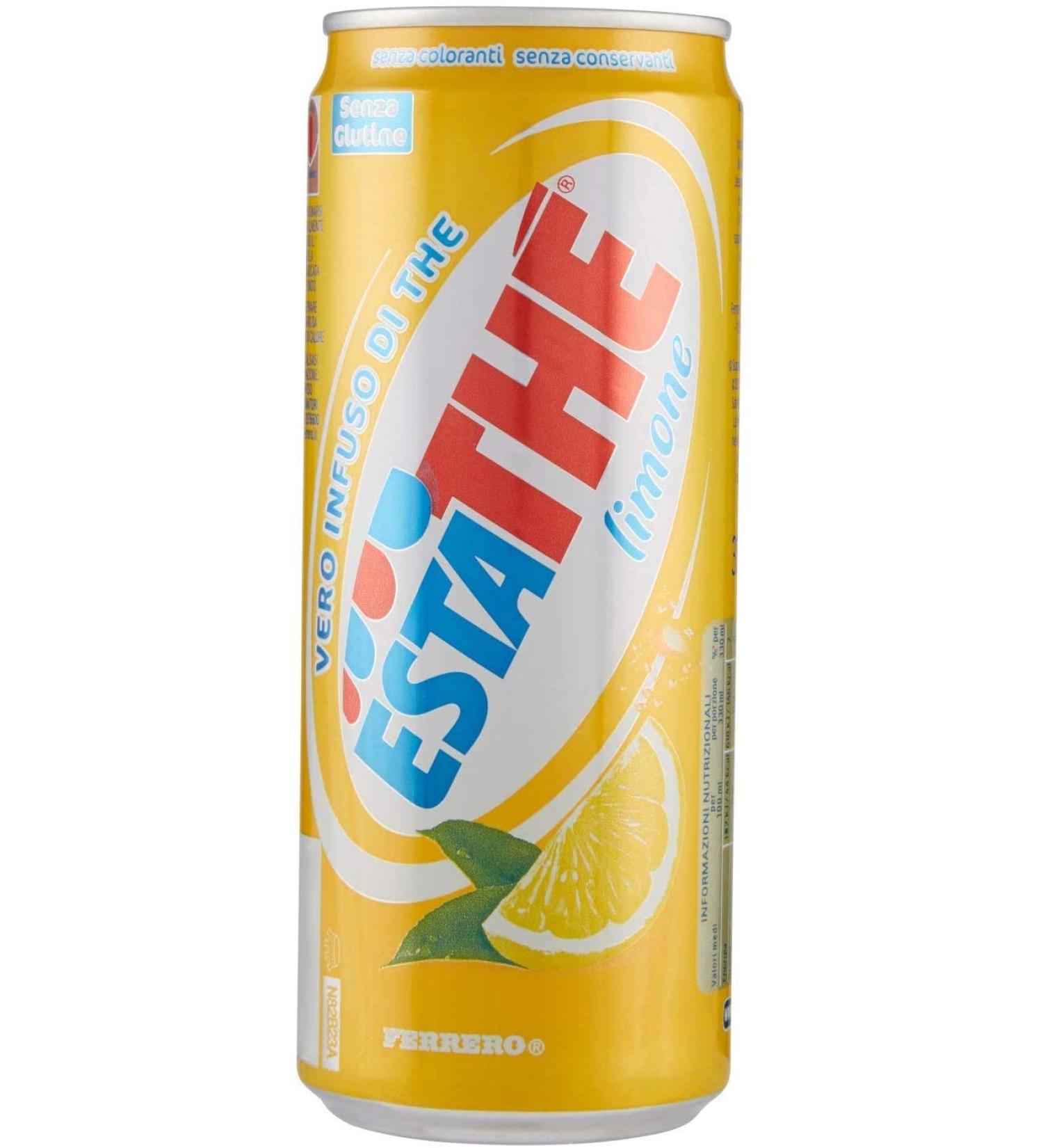 San Benedetto San Benedetto 48 x Ferrero Estathe' Lemon Ice Tea Drink Beverage 330 ml