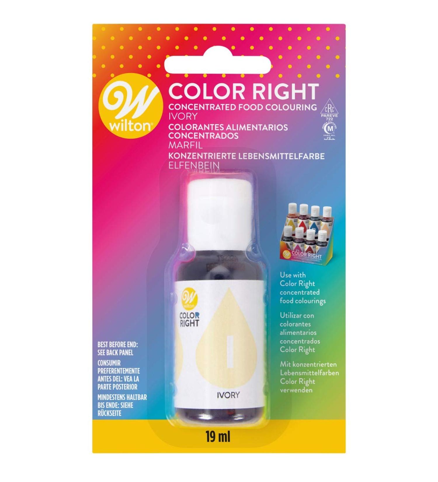 Wilton Color Right Performance Color Ivory 19 ml 04-0-0059 19 ml (Lot de 1)