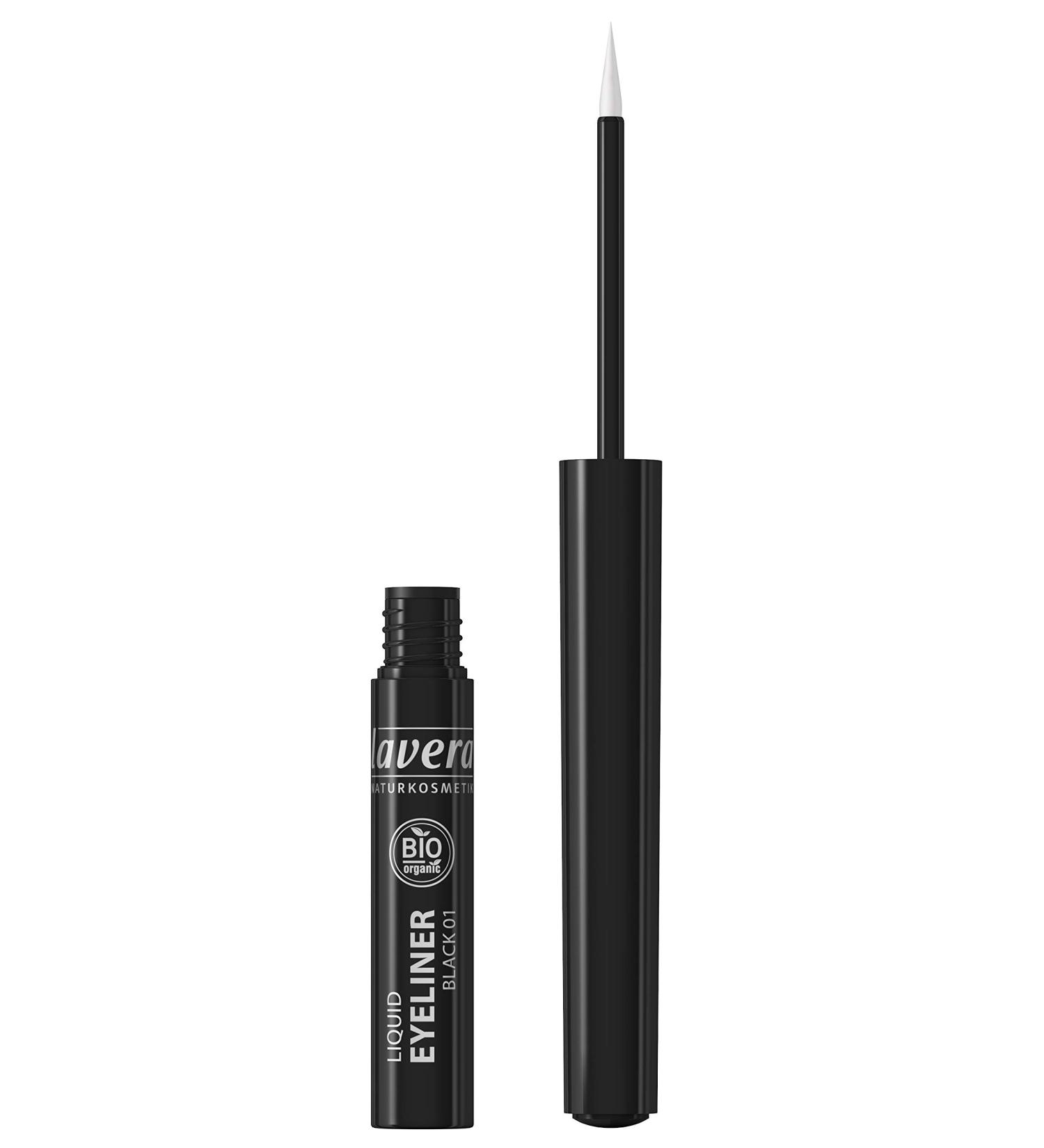 Lavera Liquid Eyeliner Black 01 - Vegan Natural Cosmetics | 3 Pack | 100% Natural for Expressive Eyes - Buy Online on GoSupps.com