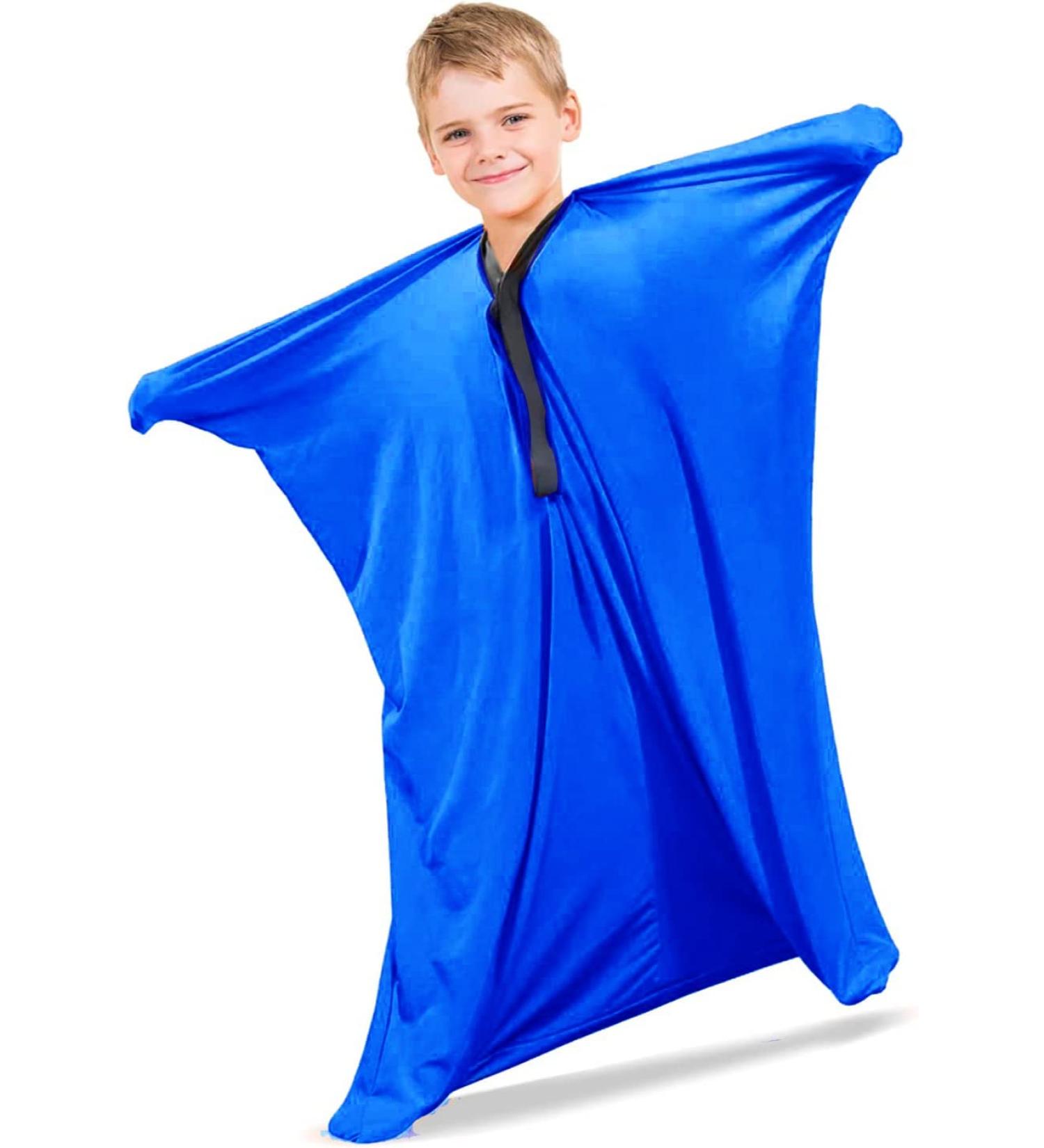 Buy Puffn Sensory Body Sock - Robust Durable & Breathable Sack for Children with Sensory Processing Disorders - Blue XL (64x29) - Buy Online on GoSupps.com