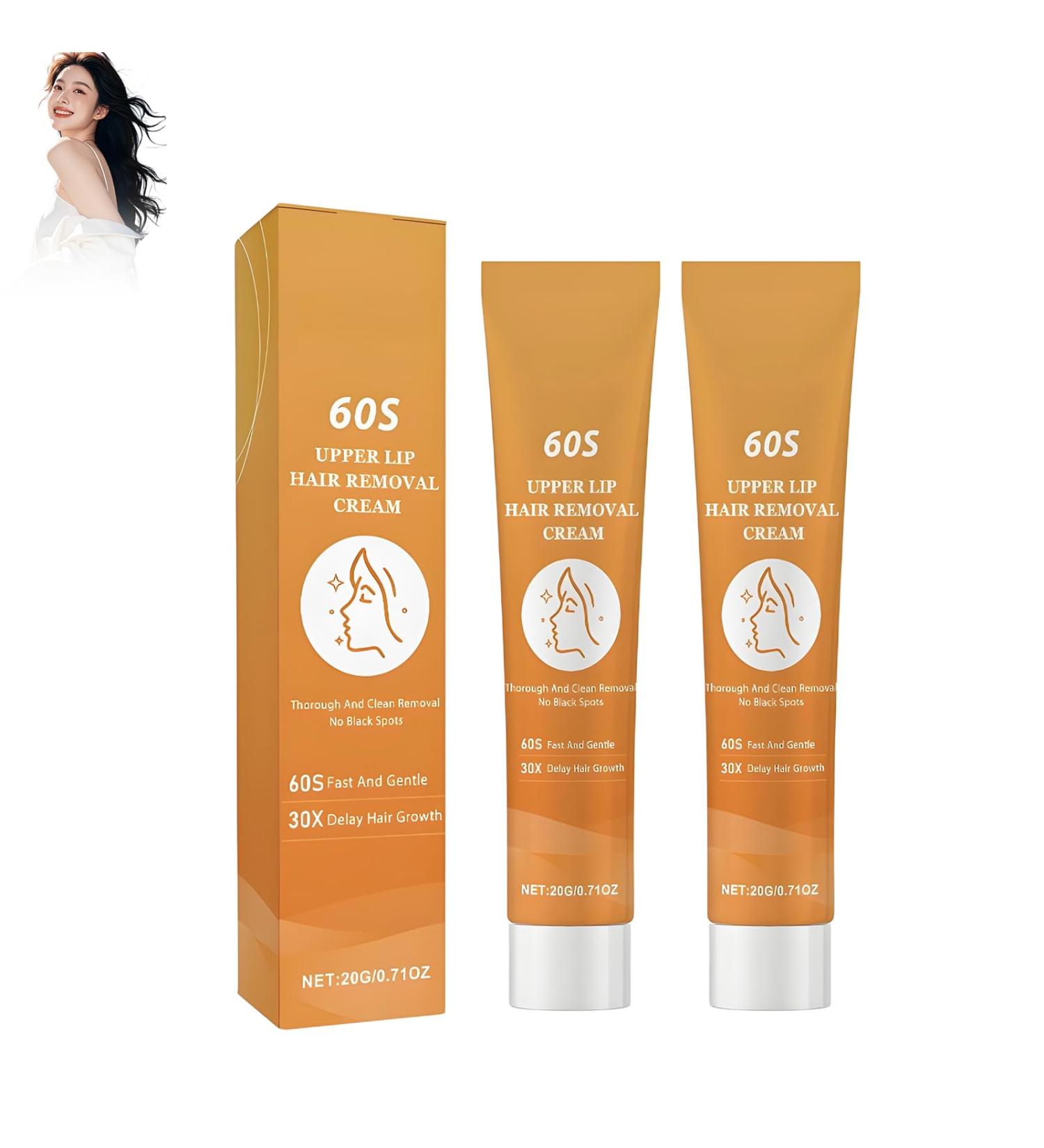 2pcs Cr me D pilatoire Pour Le Visage pilation De La L vre Sup rieure Douce Efficace Et Indolore Convient Tous Les Types De Peau L vres Ligne Du Bikini Sourcils Joues - Buy Online on GoSupps.com