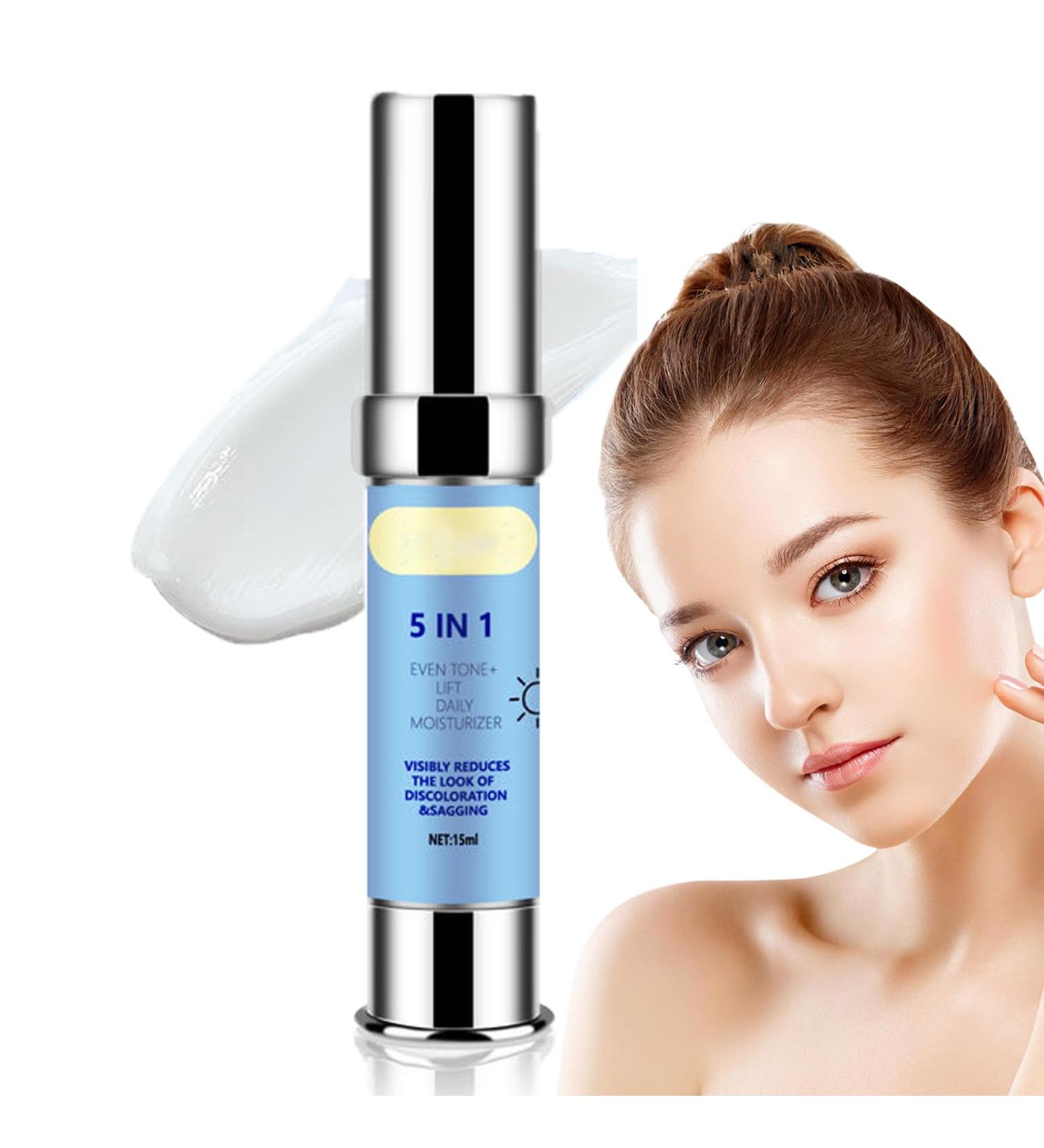 5 in 1 Moisturiser Face Women 24-Hours Hydration Anti Wrinkle Face Cream Anti Redness Cream for Face Anti Aging Face Cream with Vitamin C Nicotinamide Spot Cream Fast-Absorbing &Non-Greasy Formula - Buy Online on GoSupps.com