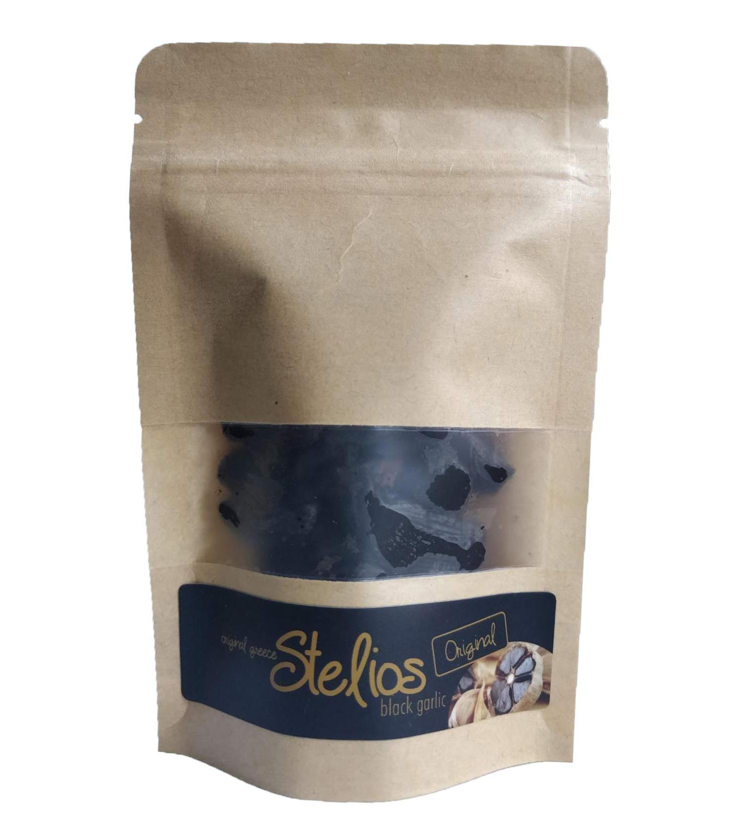 Iconsgr Organic Peeled Black Garlic Aged FULL 90 Days Vegan GMO Free Gluten Free 80gr - Buy Online on GoSupps.com