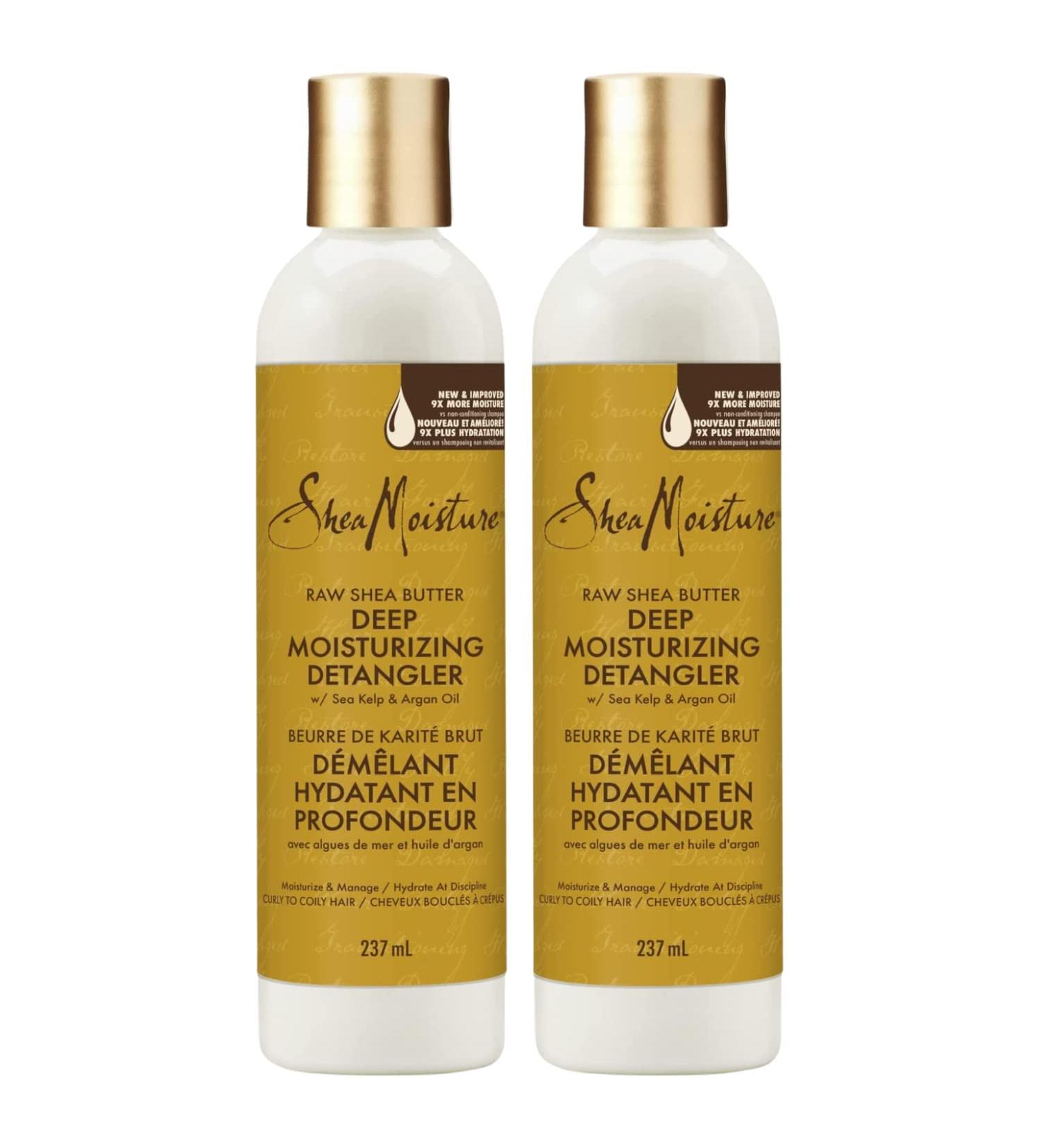 Shea Moisture Raw Shea Butter Deep Moisturizing Detangler 8 Fl Oz - Pack of 2 - Buy Online on GoSupps.com