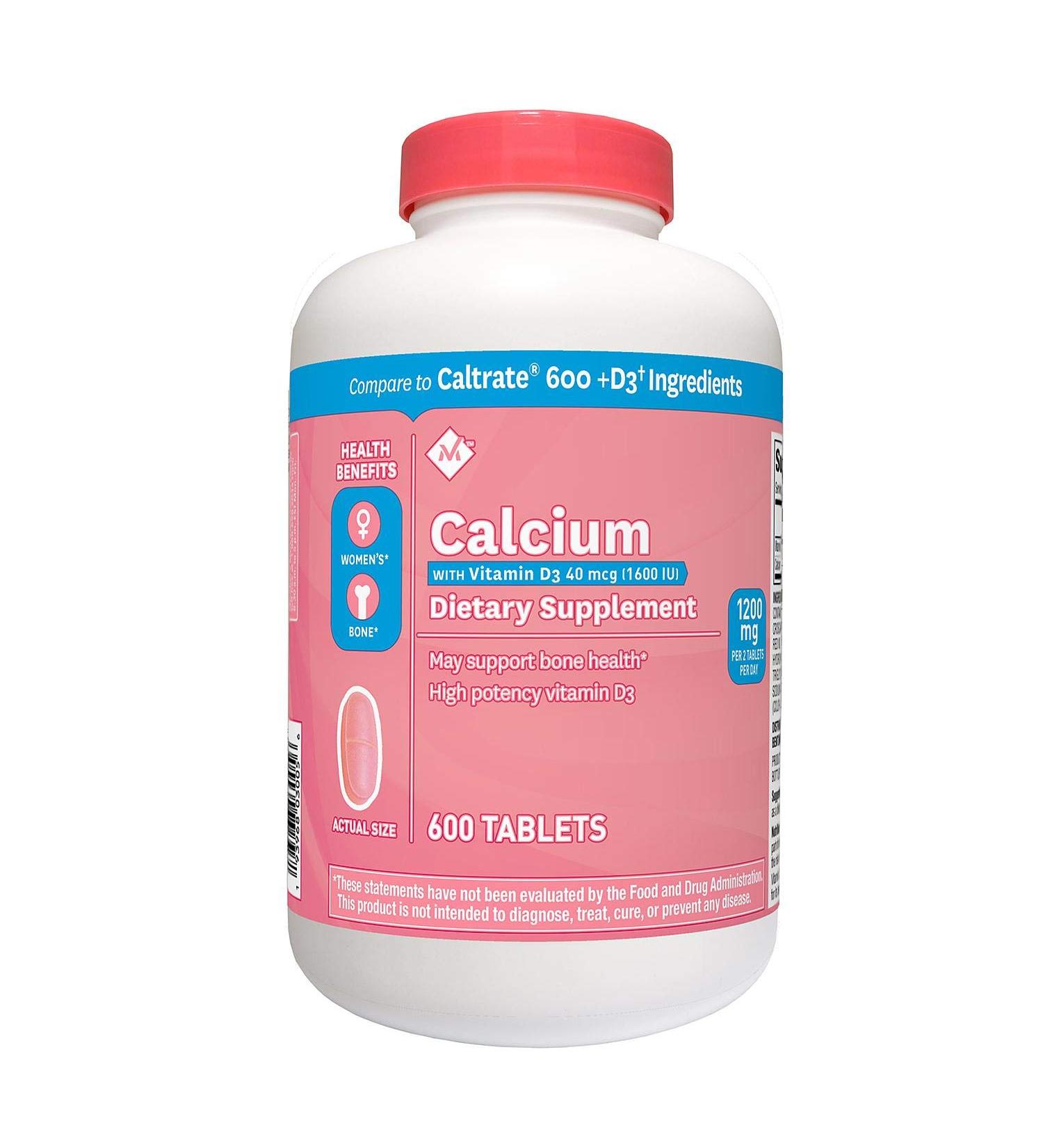Member's Mark 600 mg Calcium + D3 Dietary Supplement (600 ct.)