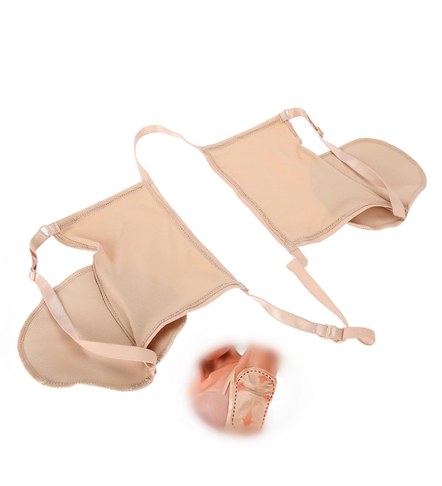 Skin Tone Reusable Cotton Armpit Sweat Pads - Absorbent Underarm Protectors for Women and Men - Buy Online on GoSupps.com