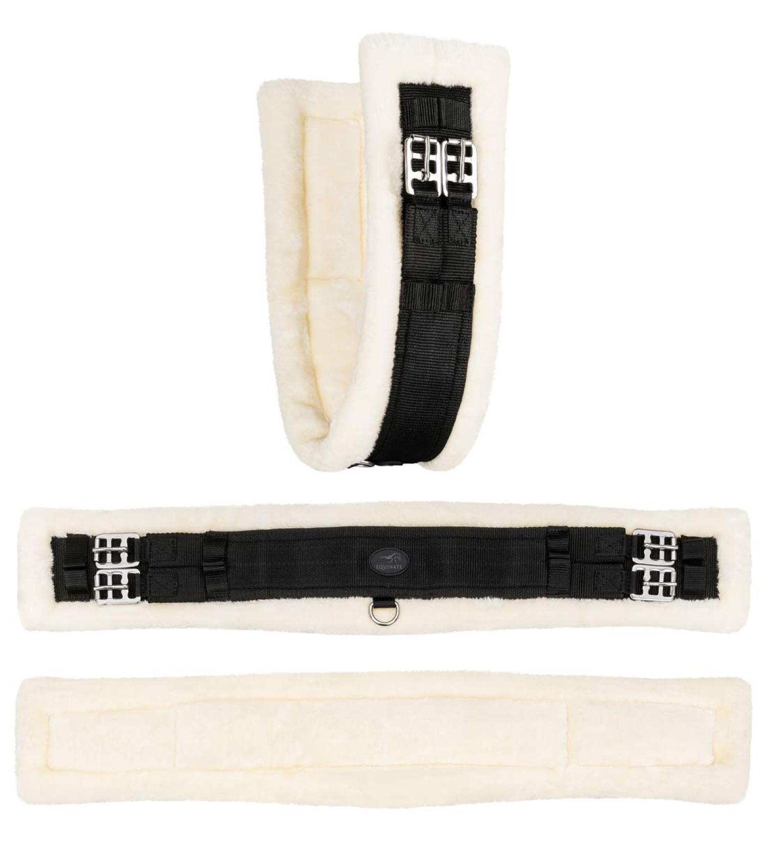Equinate Winslow Short Girth | Synthetic Lambskin Belly Girth 30-80cm Perfect for Equestrians Worldwide - Buy Online on GoSupps.com