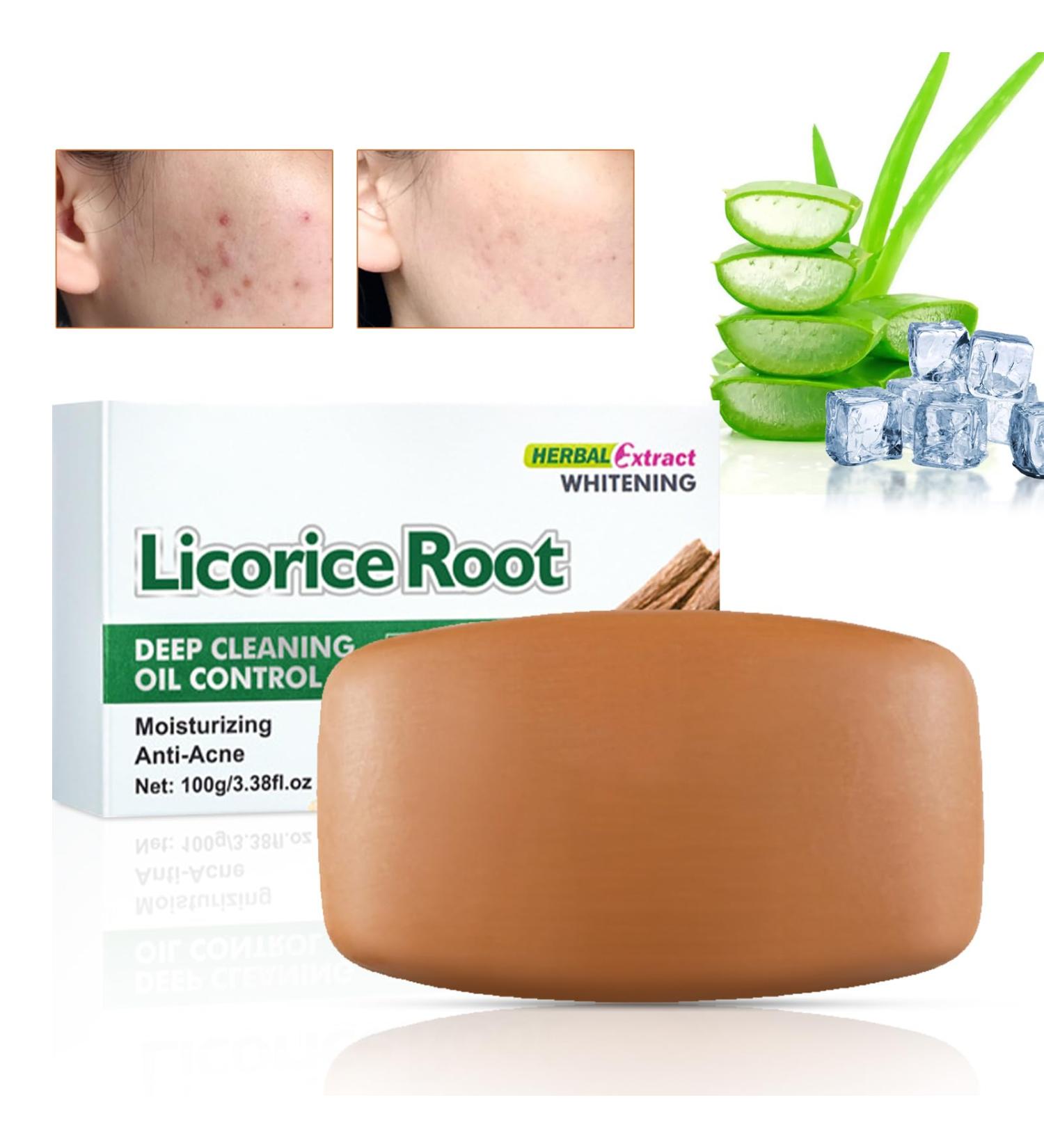  bellv Skin-brightening soap moisturizing licorice soap | Exfoliating body scrub deeply cleanses and refreshes for radiant healthy-looking skin 100g Bellv - Buy Online on GoSupps.com