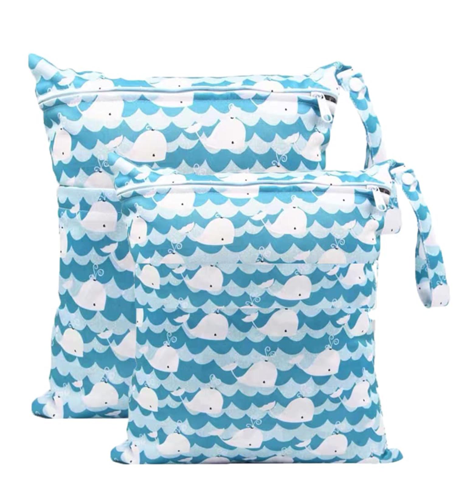 Trasun Waterproof Wet Bag Organizer for Toddlers | Diaper Pockets Naspocks | Washable Travel Gym Beach & Pool Bag (Blue) - Buy Online on GoSupps.com