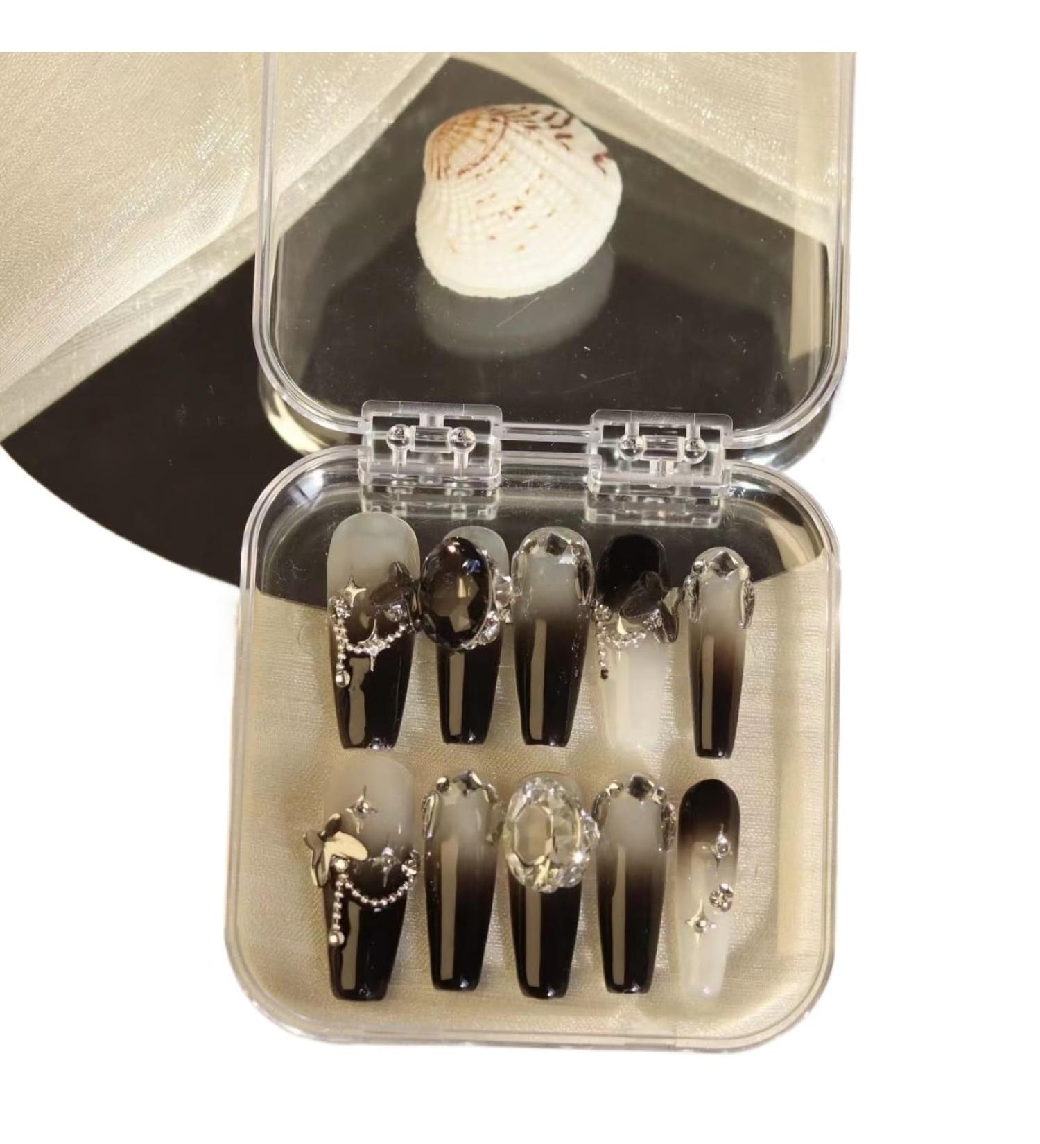 Temperament-enhancing manicure gradient black joker quiet hand-worn armor.(S) - Buy Online on GoSupps.com