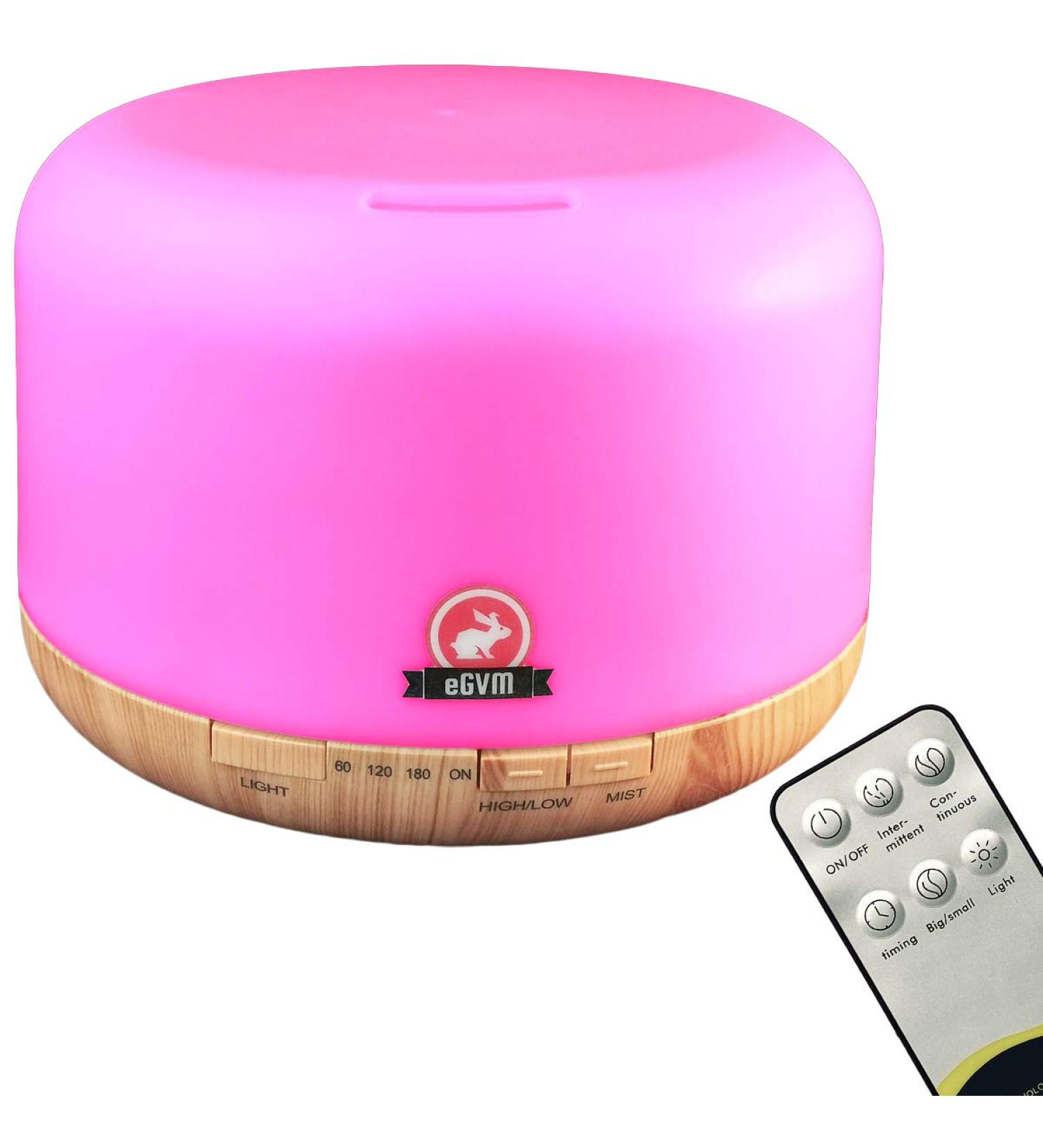 Kid Cute Aroma Diffuser for Baby - 500ml Quiet Humidifier with Remote Timer & 7 LED Colors - Safe Auto Shut-Off - Buy Online on GoSupps.com