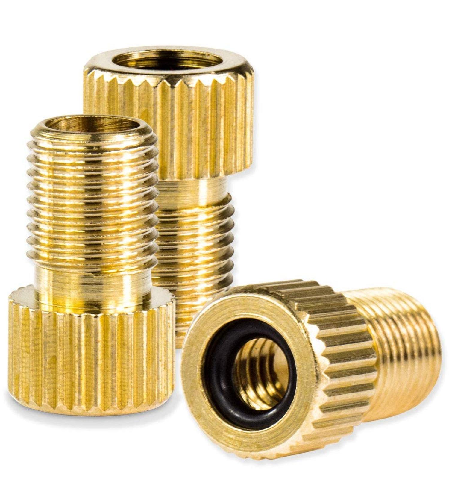 Drahtesel Bicycle Valve Adapter Set - DV SV to Car Valve Pump AV Adapter (3-Pack) | International Shipping - Buy Online on GoSupps.com