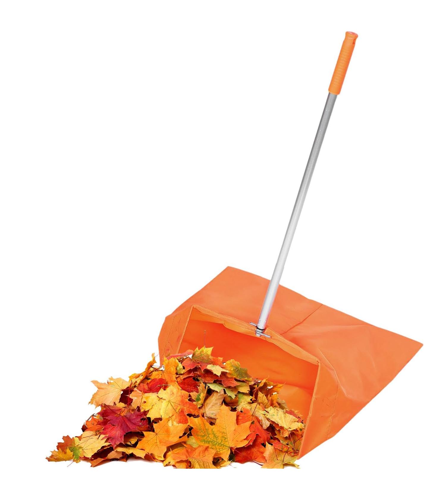 Shakven Handled Dustpans - Garden Long Handle Dust Pan - Cleaning Supplies Ergonomic Handle Cleaning Dustpan with Collector Bag for Recycle Leaves Twigs - Buy Online on GoSupps.com