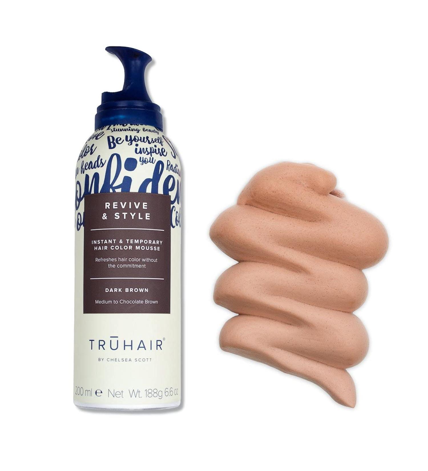 Truhair Revive and Style Color Mousse - Dark Brown | International Shipping Available - Buy Online on GoSupps.com