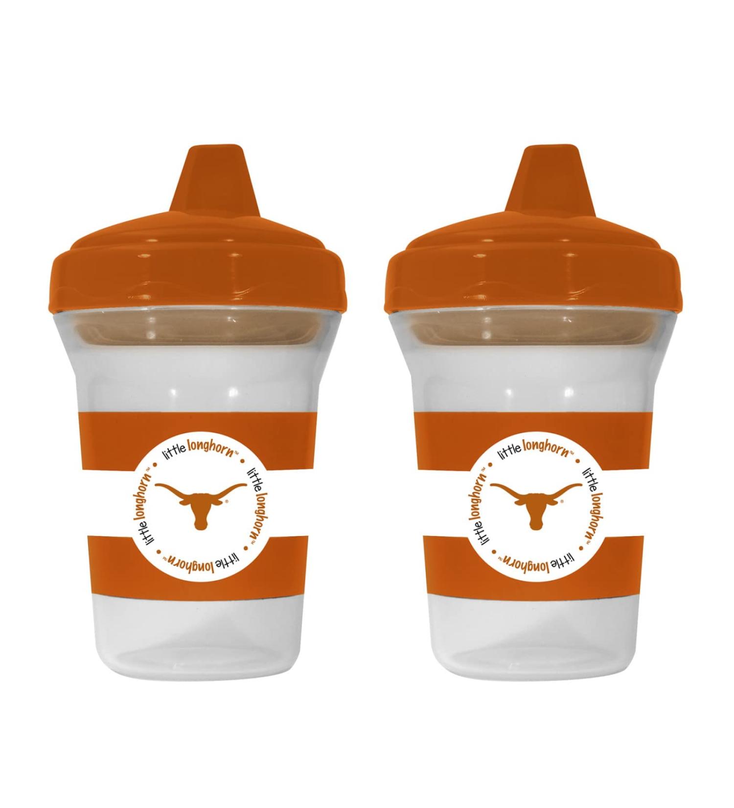 Texas Longhorns NCAA BabyFanatic Sippy Cup 2-Pack - Officially Licensed Toddler & Baby Cup Set - Buy Online on GoSupps.com