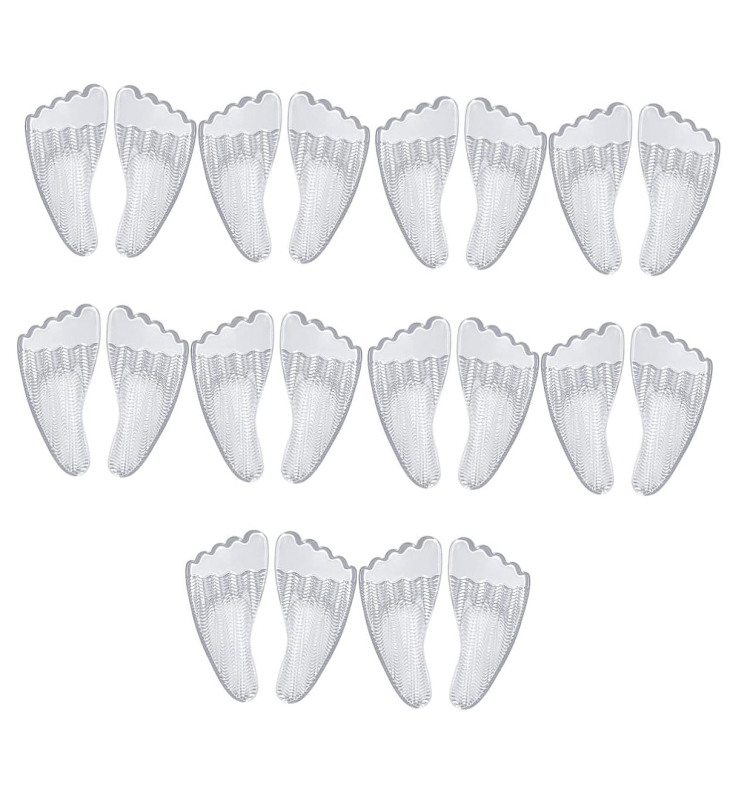 FOMIYES 10 Pairs Five Toe Sticky Front Pad Heel Cushion - Arch Support Insoles for High & Low Heels - Non-Slip Gel Foot Massage Pads for Women - Buy Online on GoSupps.com