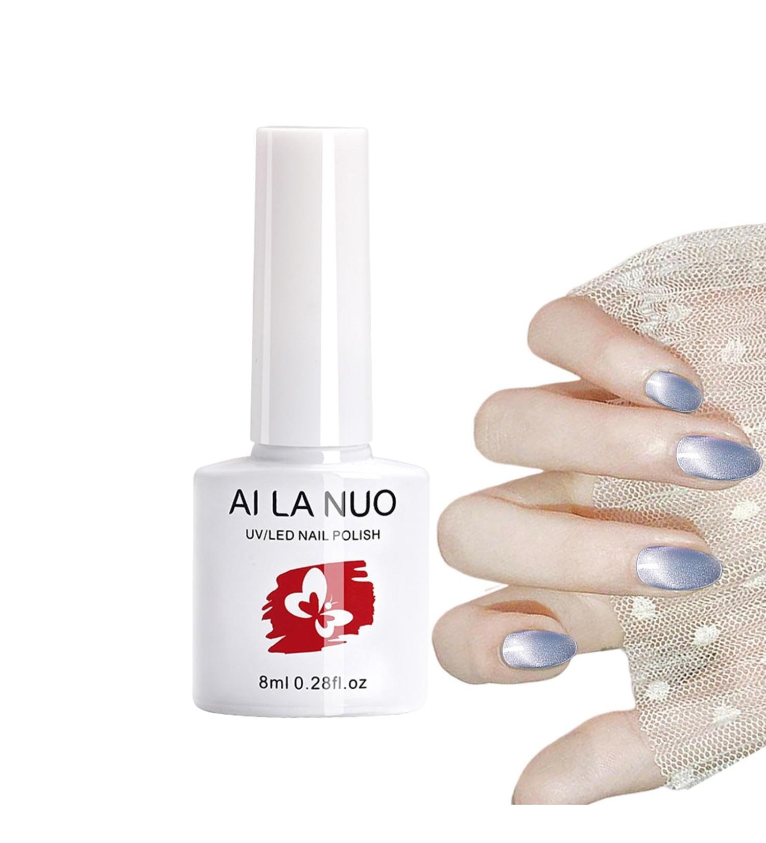 Shiny Nail Polish | Gel 0.28oz Quick Dry Magnetic Nail Gel Shiny Soak Off Nail Gel Long-Lasting Gel for Home Manicure Aezon 03 - Buy Online on GoSupps.com