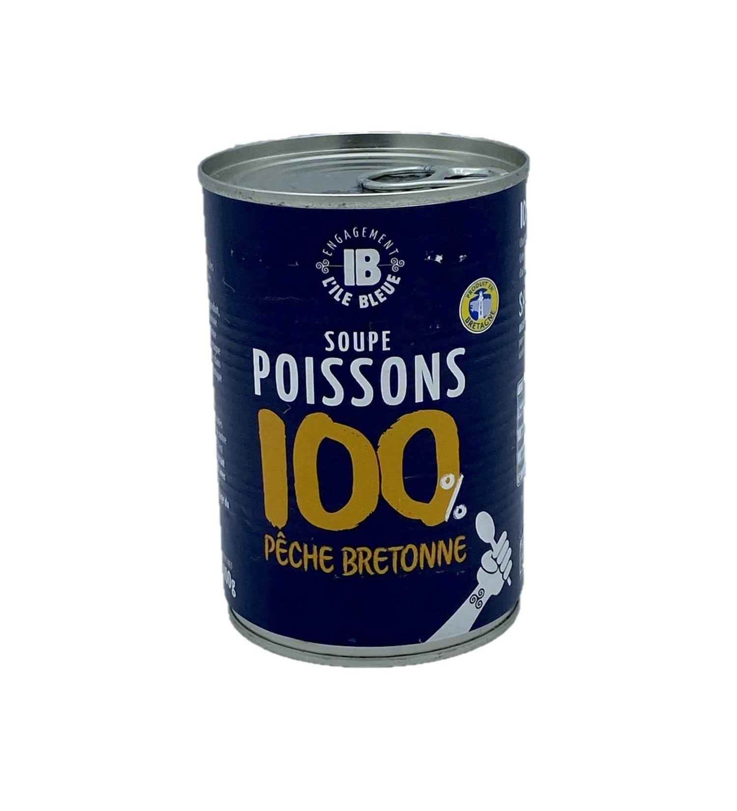 L'Ile Bleue Breton Peach Fish Soup Box 400 g