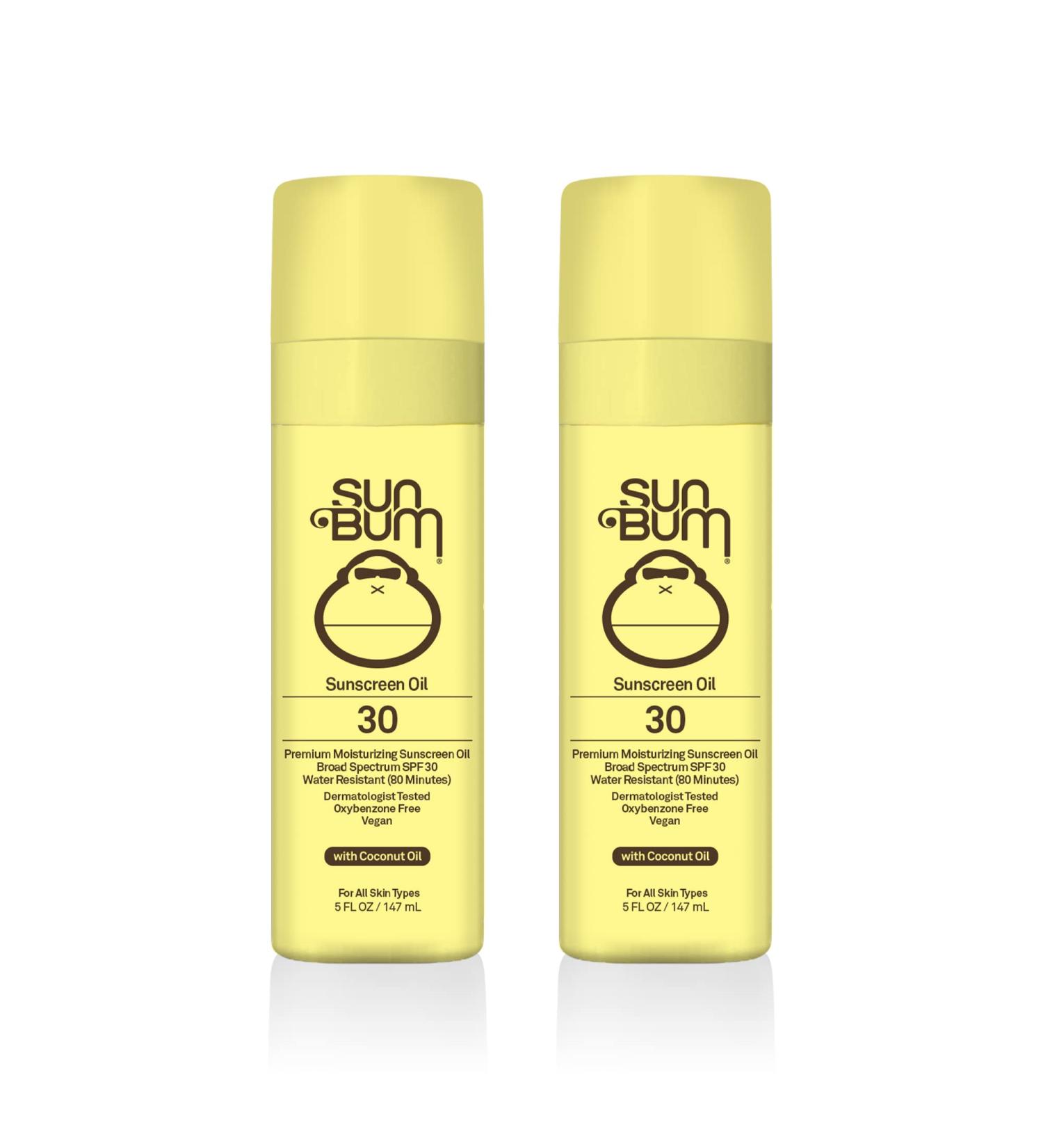 Sun Bum Original SPF 30 Sunscreen Oil - Vegan Reef Friendly Broad Spectrum UVA/UVB Moisturizing Lotion with Vitamin E - 5 oz | 2 Pack - Buy Online on GoSupps.com