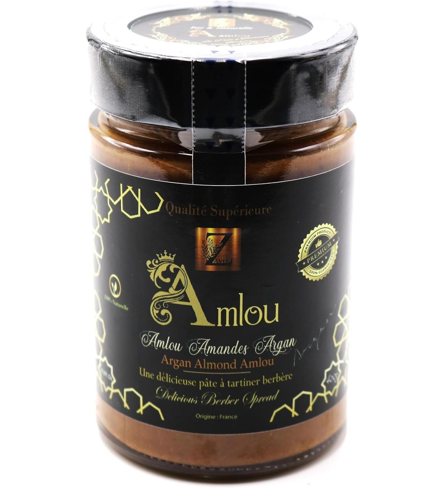 Amlou with Almonds & Argan Oil Moroccan Berber Spread 400 g Jar  - Buy Online on GoSupps.com