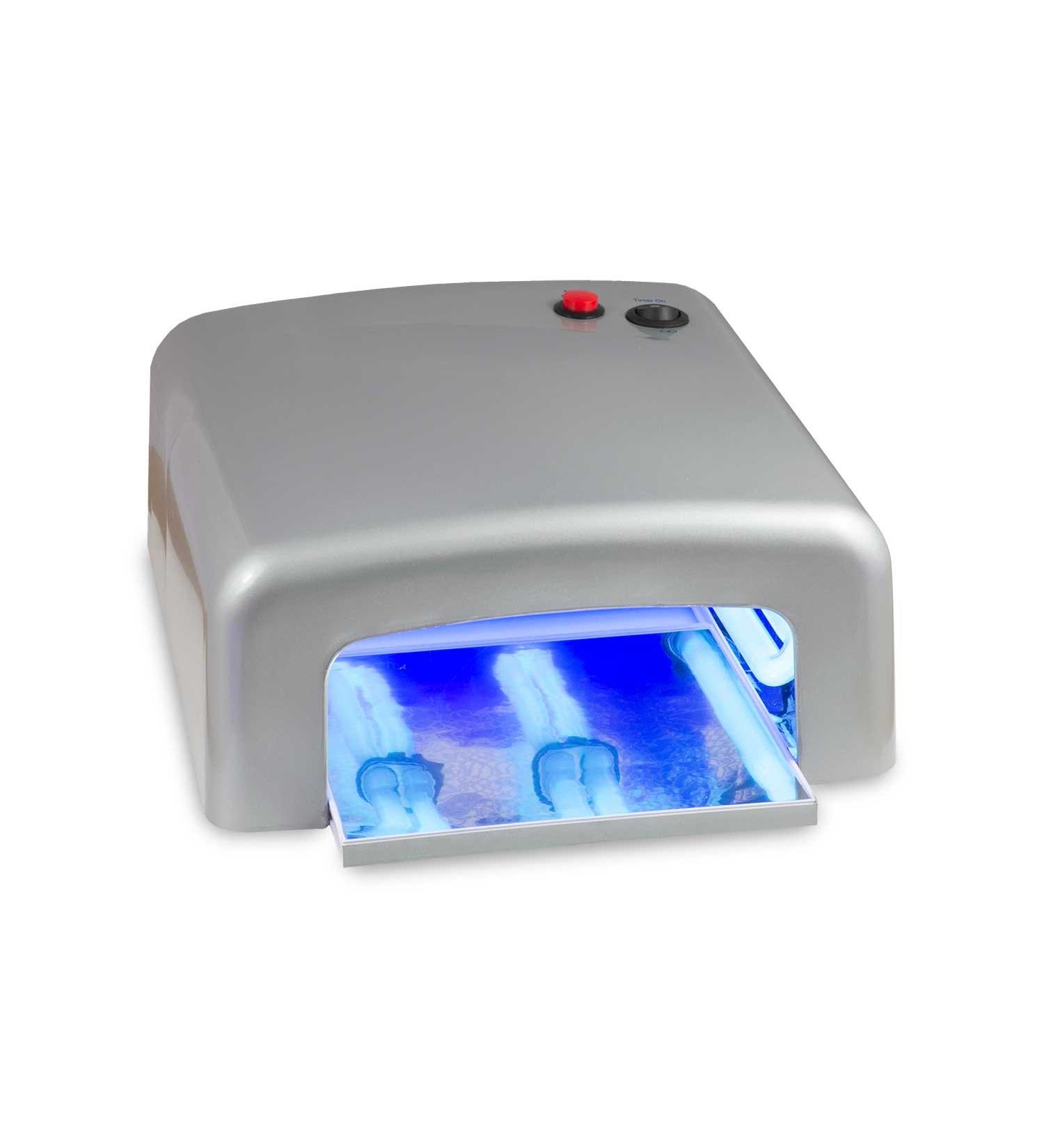 N&BF 36W UV Lamp for Gel Nails | Professional Nail Dryer with Timer | Silver Light Cardification Device for Nail Studios - Buy Online on GoSupps.com