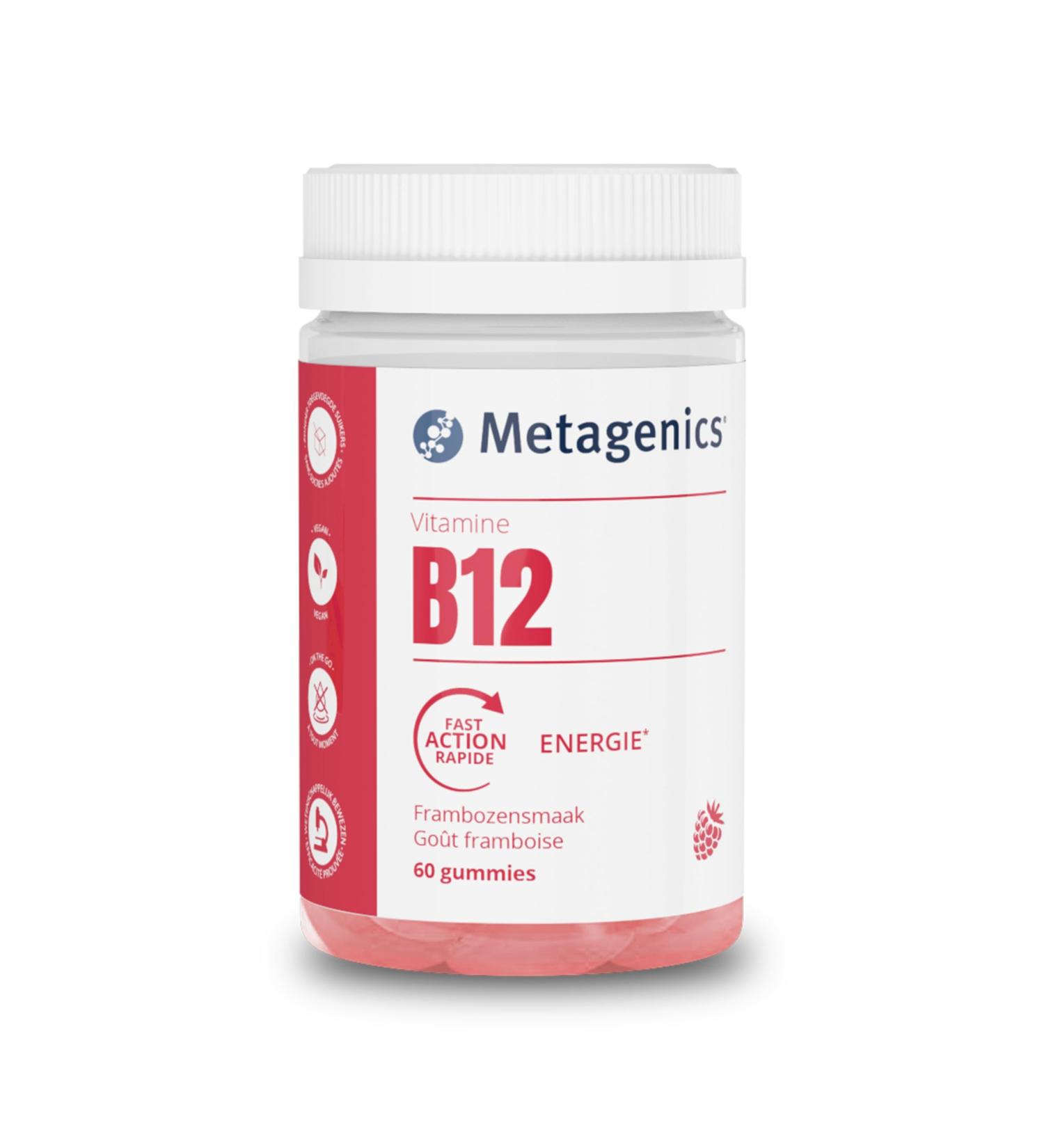 Metagenics - Energy supplement - Gummies - 2 months cure - Quick effect in 20 minutes - Scientifically proven efficacy - Natural - Delicious raspberry flavor - Vegan - Buy Online on GoSupps.com