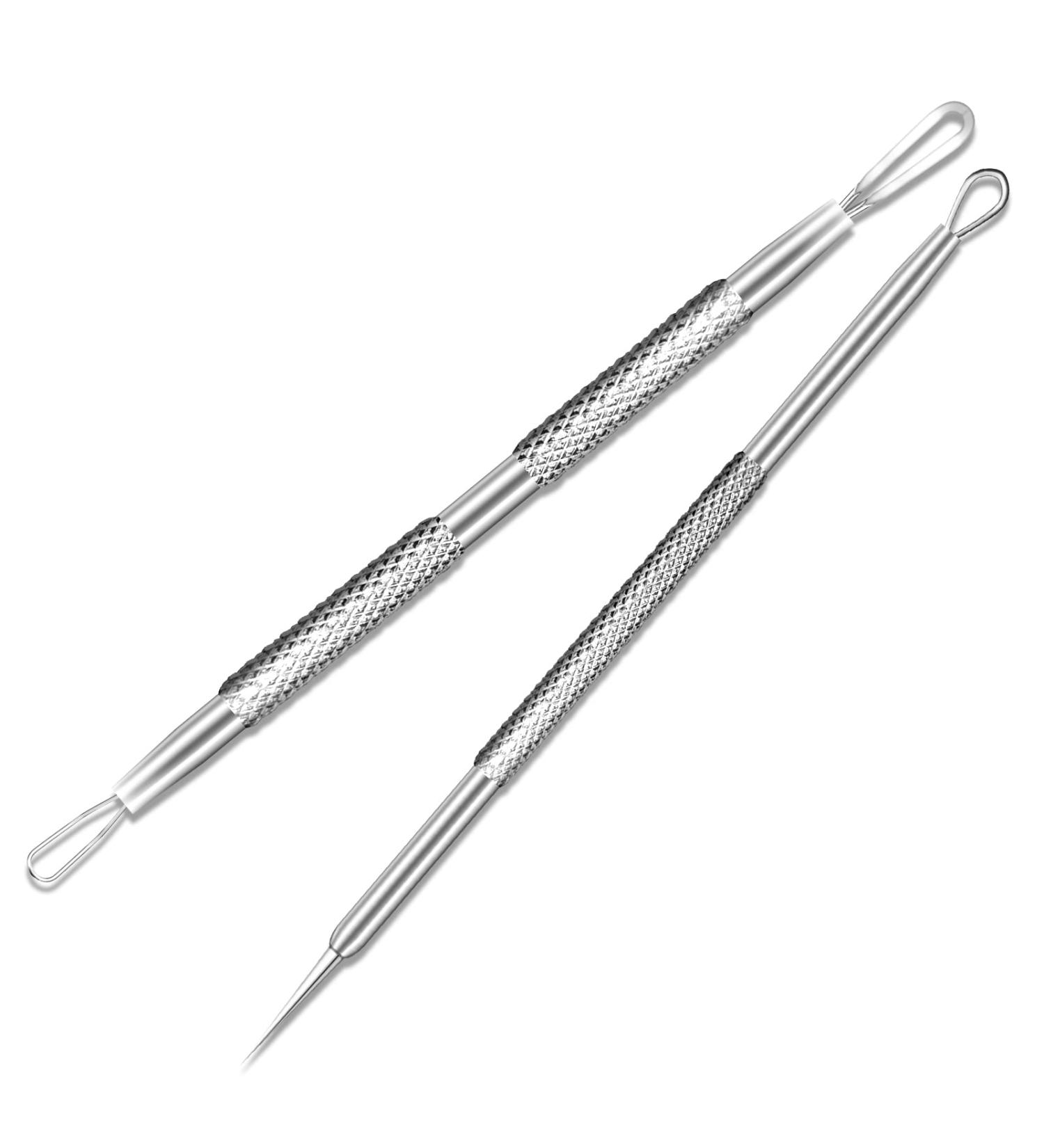 2022 Newest Blackhead Remover Tools - 2 PCS Acne Needles & Whitehead Removal Kit - Professional Stainless Pimple Popper & Extractor Device - Buy Online on GoSupps.com