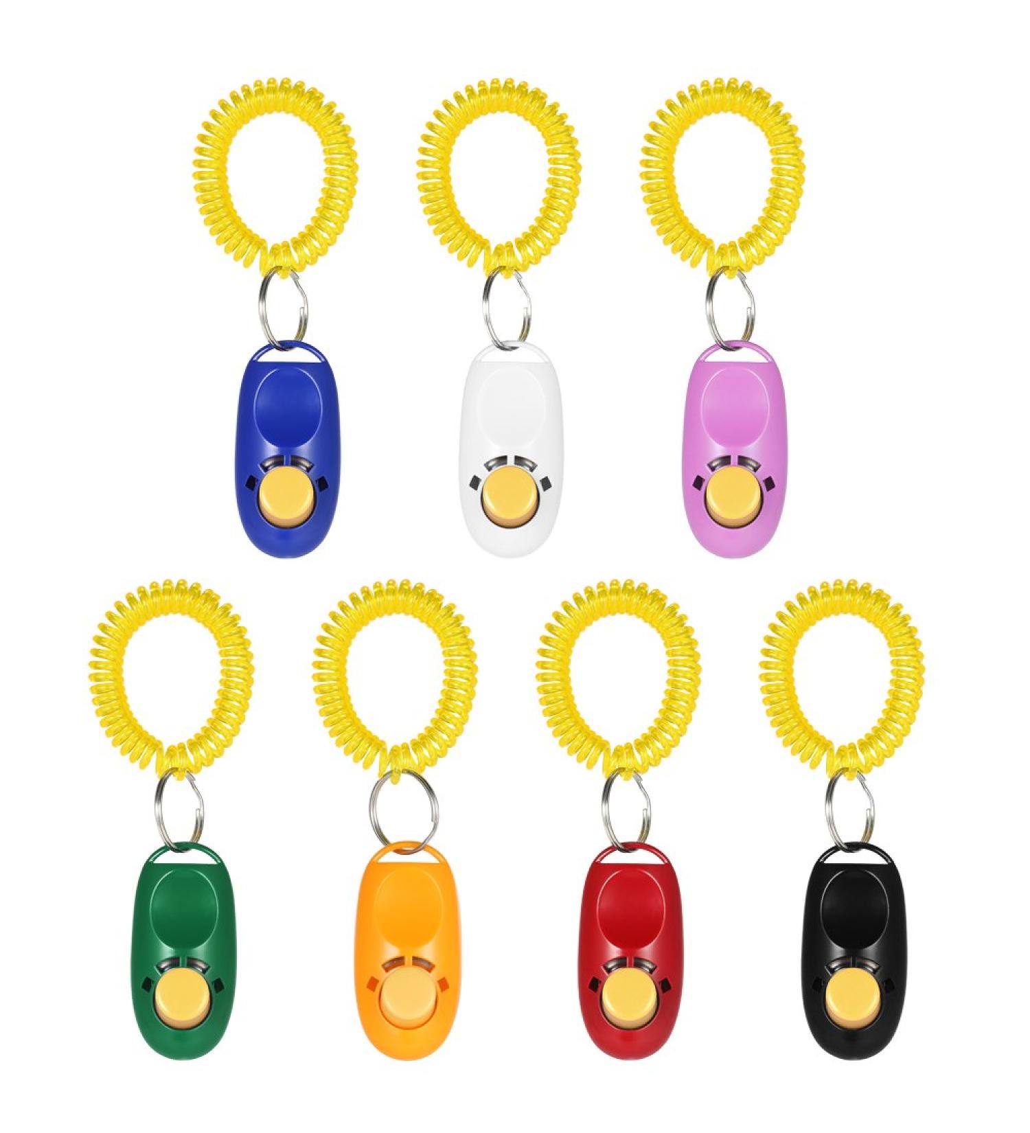 Anself Training Clicker for Dogs & Cats - 7 Pack with Bracelets | Effective Pet Training Tool | International Shipping - Buy Online on GoSupps.com