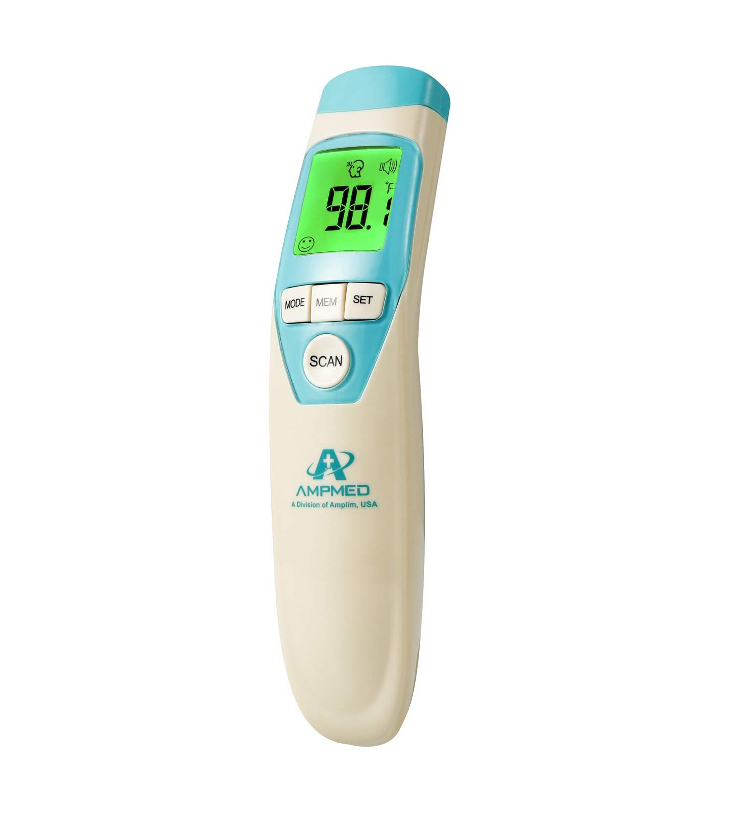 Amplim Non-Contact Infrared Forehead Thermometer for Babies & Adults - Medical Grade CA-2, Sand Castle - Buy Online on GoSupps.com