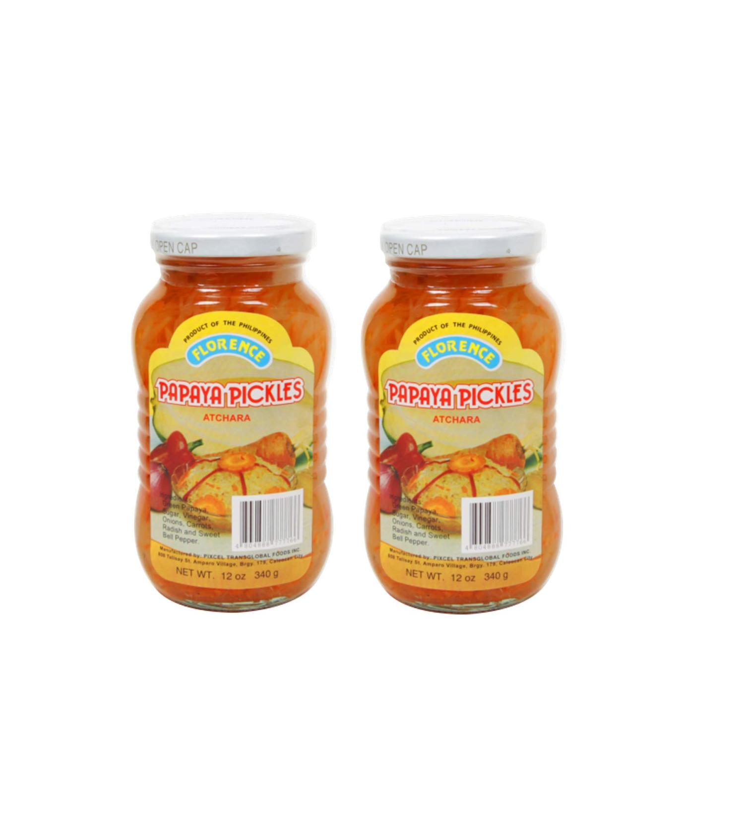 Florence Papaya Pickles Atchara 340g, 2 Pack