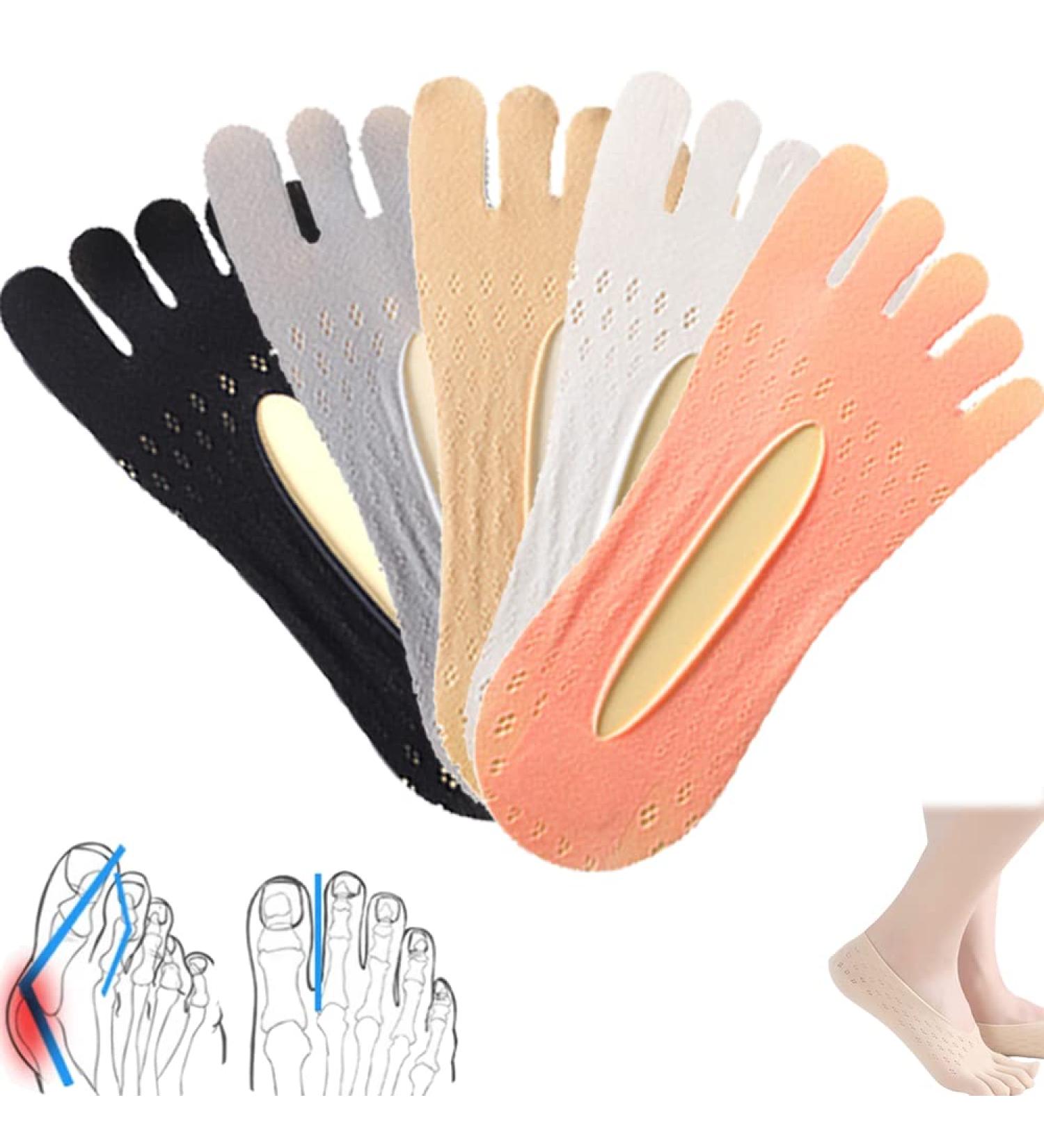 Projoint Antibunion Health Socks - Bunion Alignment Toe Socks - Orthotoe Compression Five Finger Socks (5 Pairs) - Buy Online on GoSupps.com
