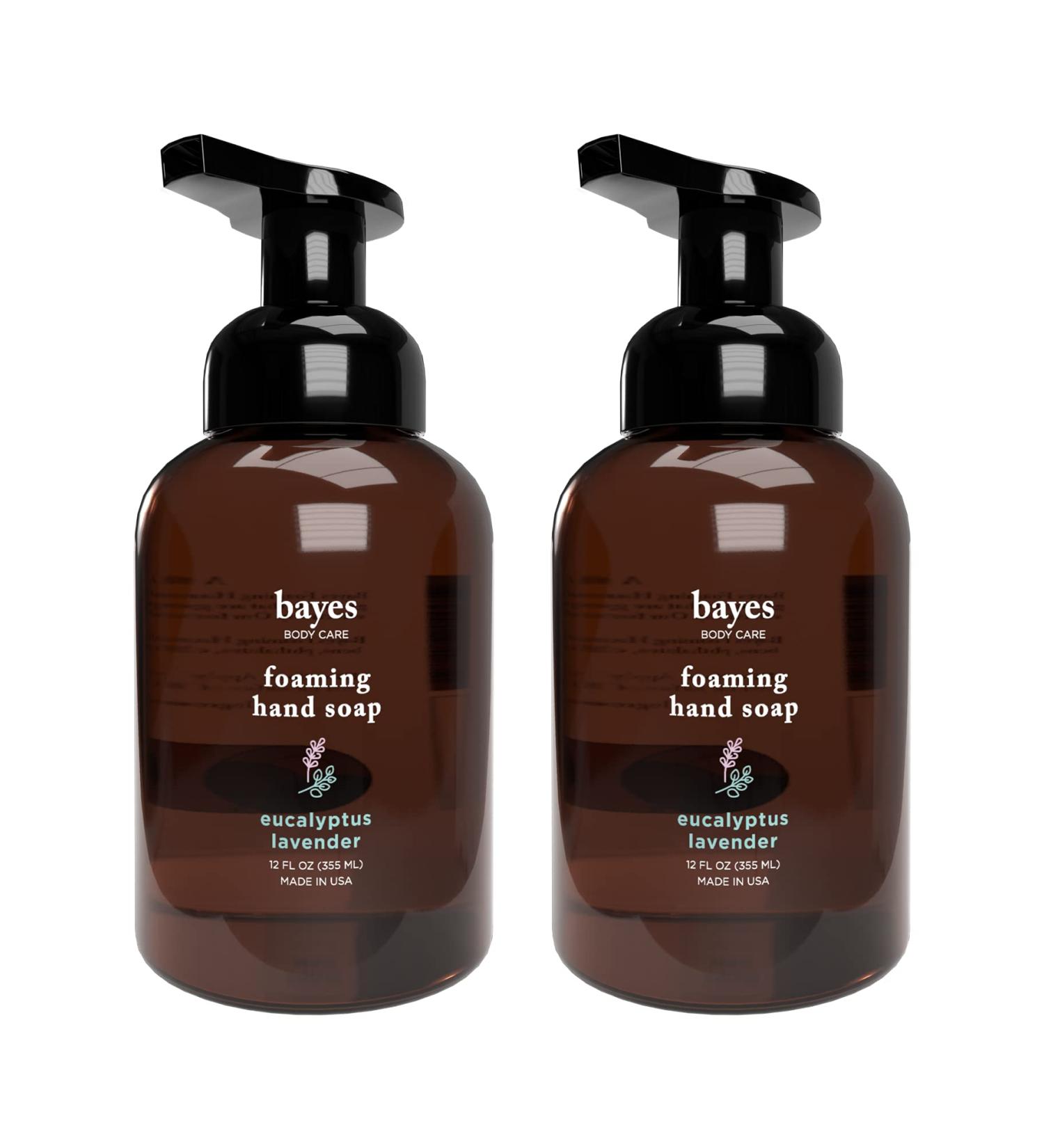 Plant-Derived Foaming Hand Soap 12oz - Eucalyptus Lavender 2 Pack | USDA Certified Biobased, Aromatic and Nourishing Hand Wash with Essential Oils - Buy Online on GoSupps.com