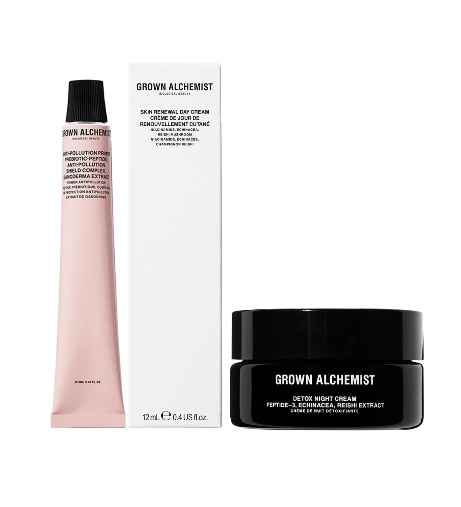 Grown Alchemist Detox Day + Night Set | Anti-Pollution Primer & Skin Renewal Cream | International Shipping Available - Buy Online on GoSupps.com