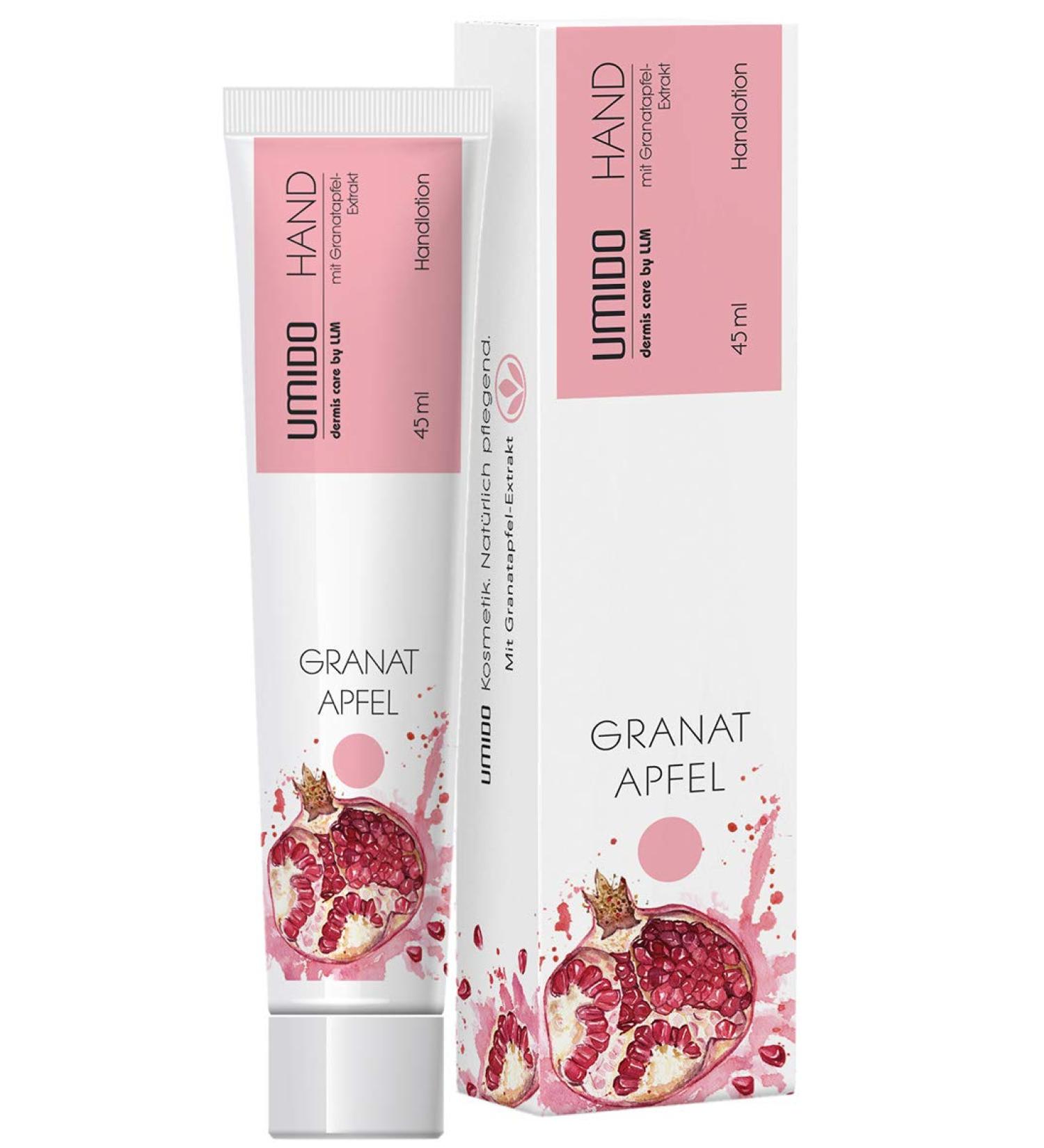 4 pieces Set Action Umido Hand Lotion Set 45 ml pomegranate |Hand cream |Care cream |Lotion |Skin care |Hand cream set 45 ml (4 Pack)