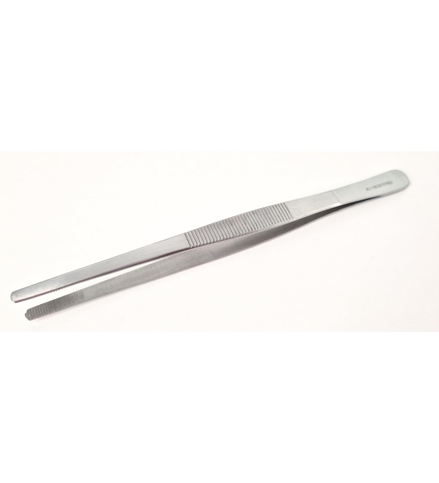 Tweezers 15 cm long - medical tweezers - kitchen tweezers - grill tweezers - grill tongs - tweezers made of stainless steel blunt version