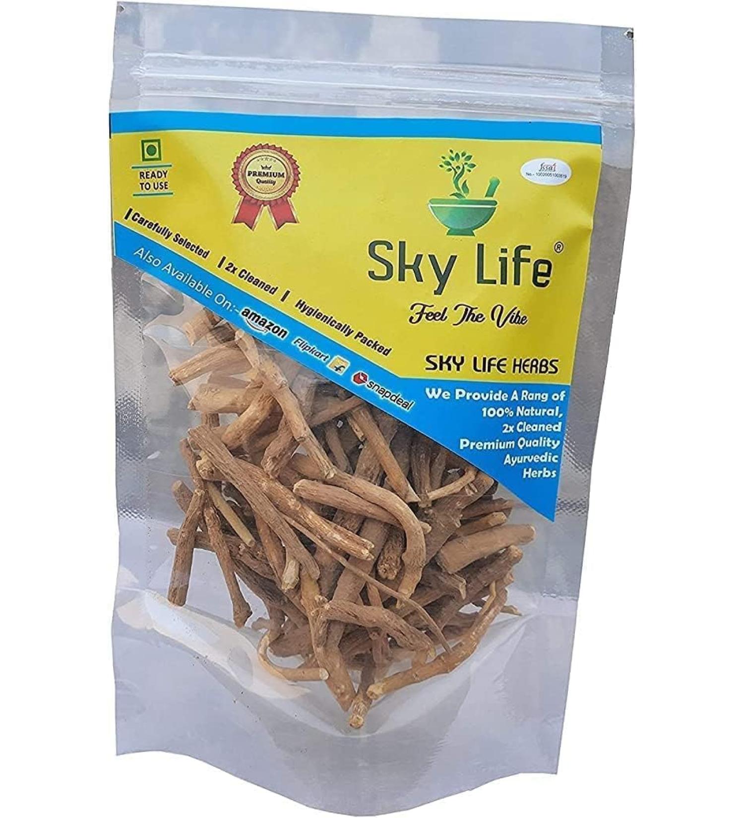 REVA Sky Life Ashwagandha Asgandh Withania Somnifera Ashwagandha Wortel Ashgandh 400Grm