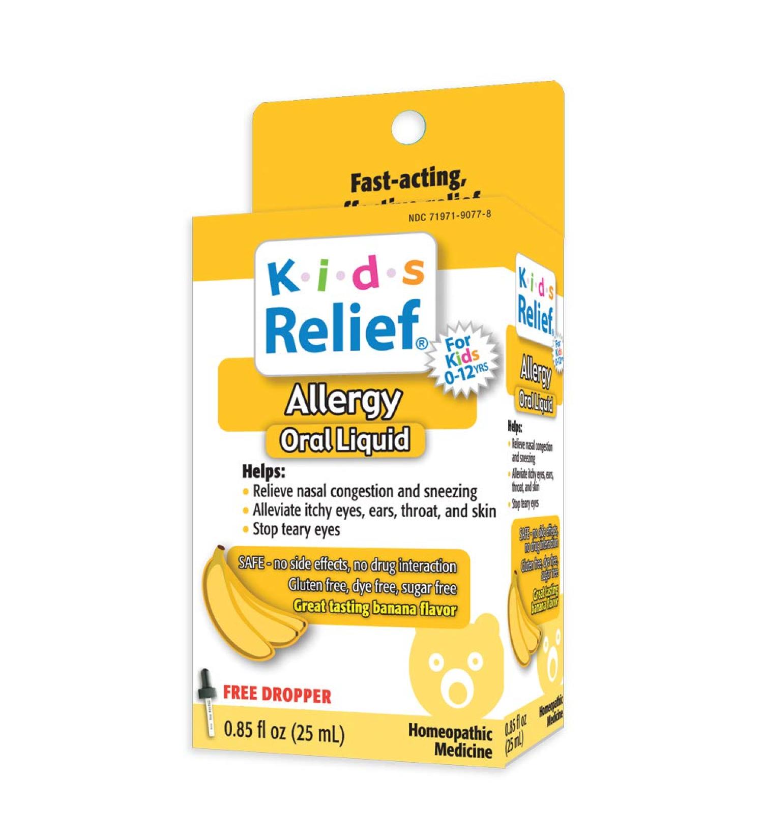 Kids Relief Allergy Oral Solution - 0.85 fl oz (25ml) | Natural Allergy Relief for Children - Buy Online on GoSupps.com