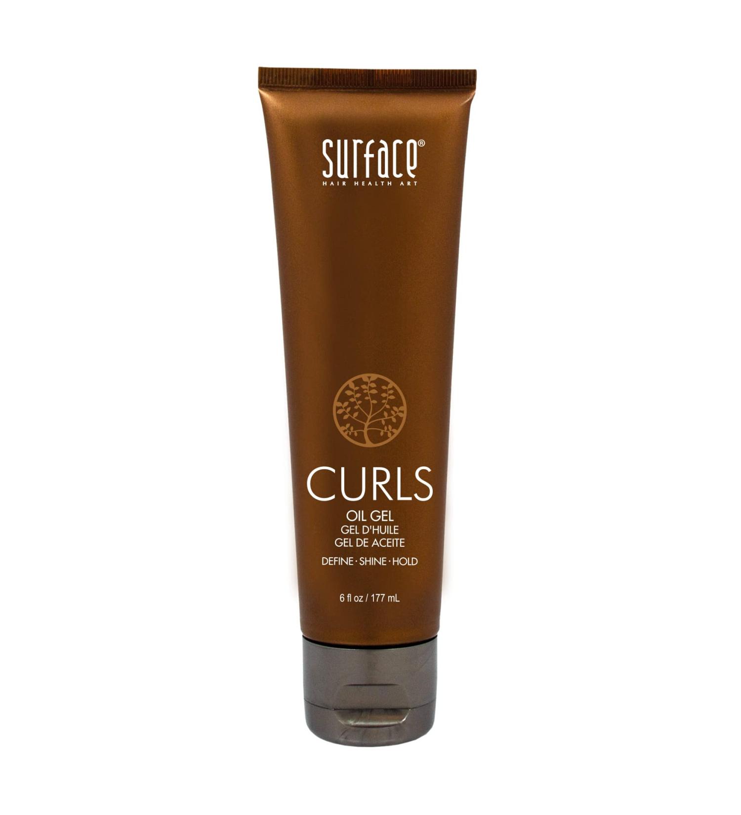 Surface CURLS Oil Gel  Define  Add Shines And Moisturize For Frizz Free Styling  6 Fl. Oz
