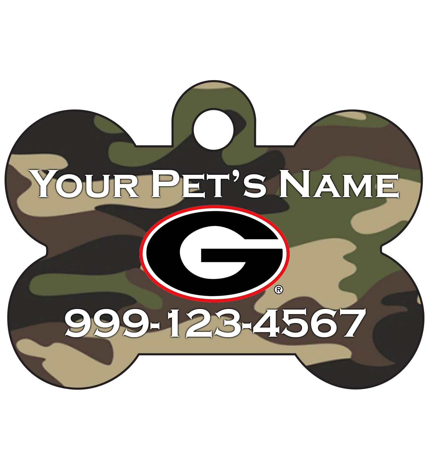 Georgia Bulldogs Camo Pet ID Dog Tag | Personalized Officially Licensed Pet Tag - Buy Online on GoSupps.com