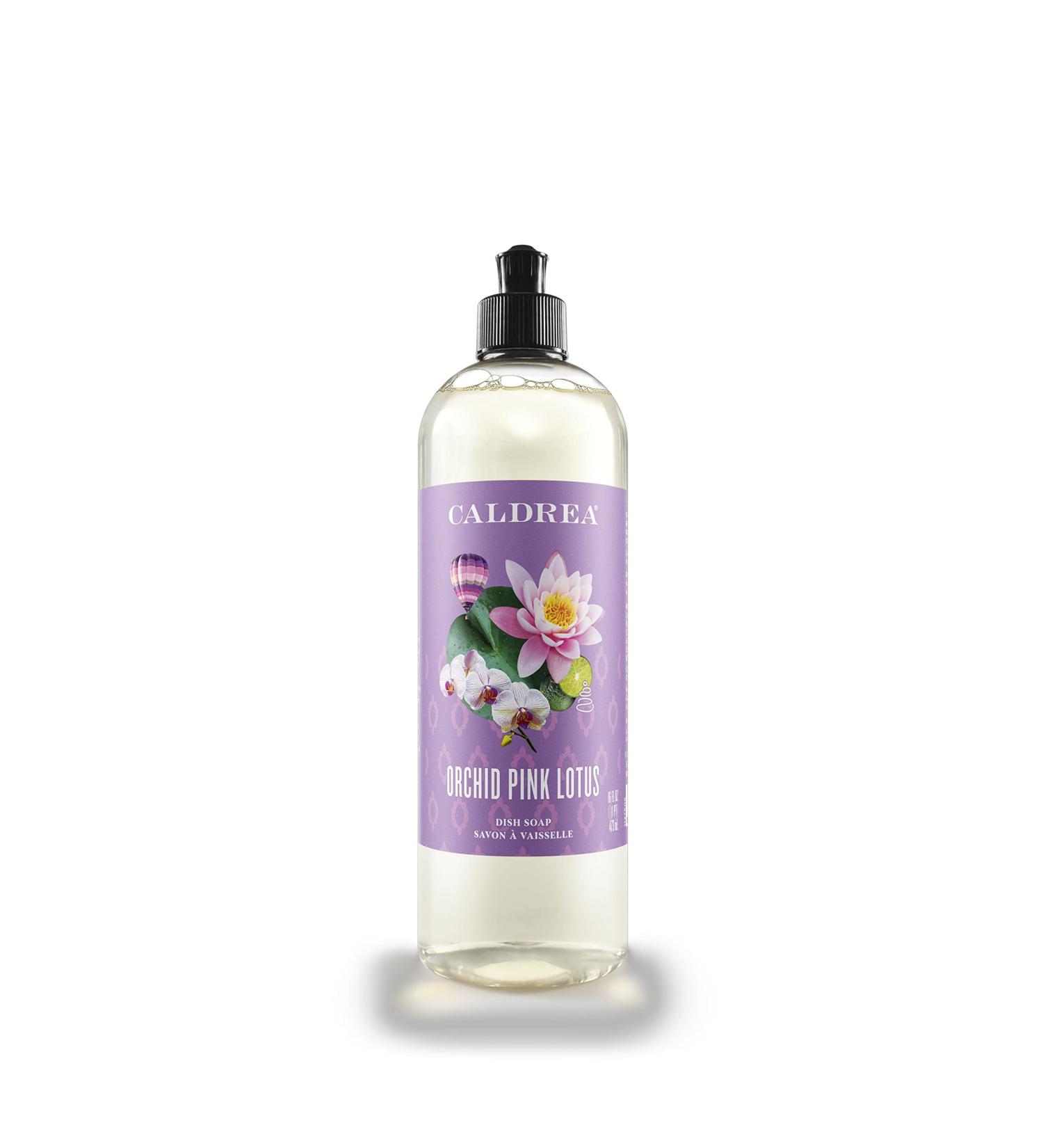 Caldrea Dish Soap  Biodegradable Dishwashing Liquid Made with Soap Bark and Aloe Vera  Orchid Pink Lotus Scent  16 oz - Buy Online on GoSupps.com